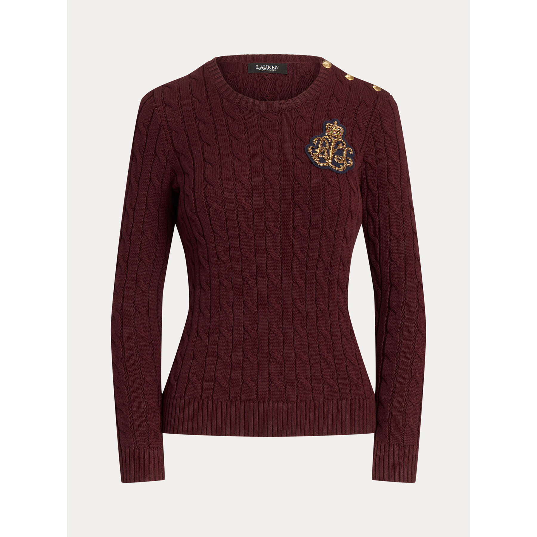 Lauren Ralph Lauren Пуловер 200909340003 Бордо Regular Fit - Pepit.bg
