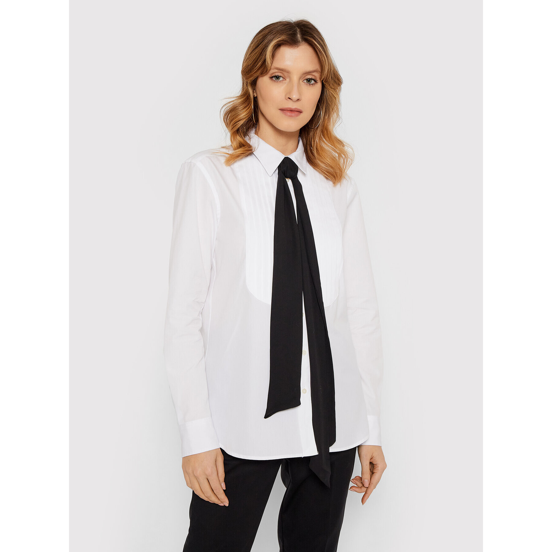Lauren Ralph Lauren Риза 200817818001 Бял Regular Fit - Pepit.bg