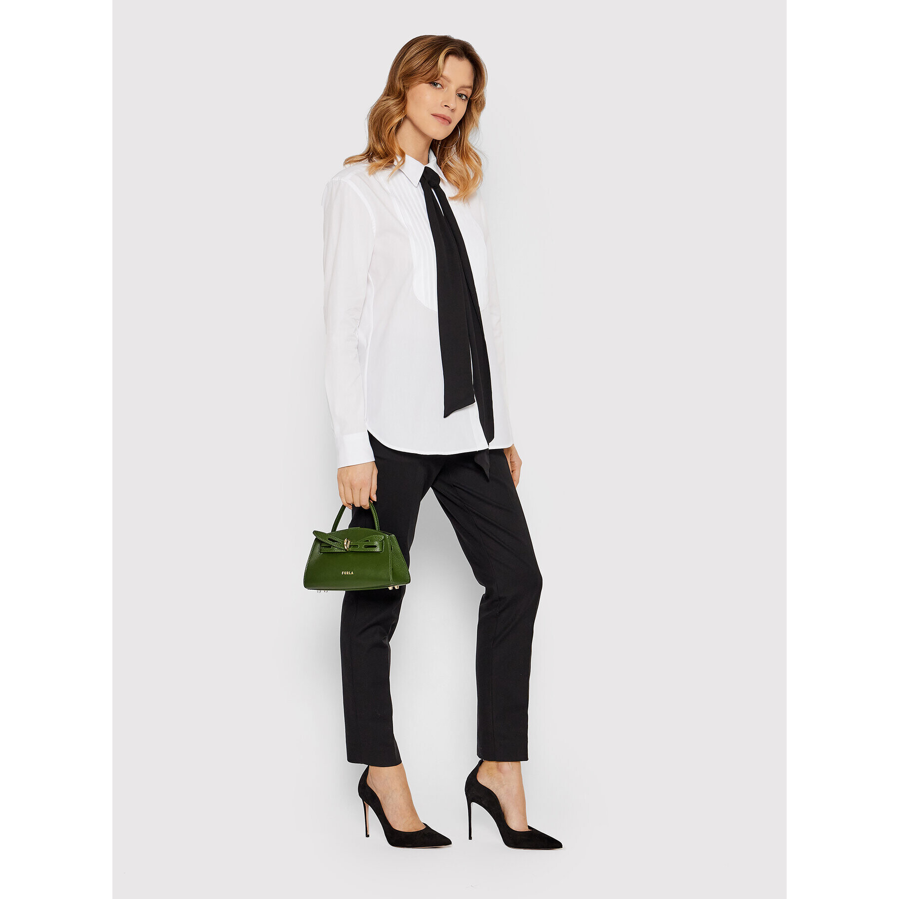 Lauren Ralph Lauren Риза 200817818001 Бял Regular Fit - Pepit.bg