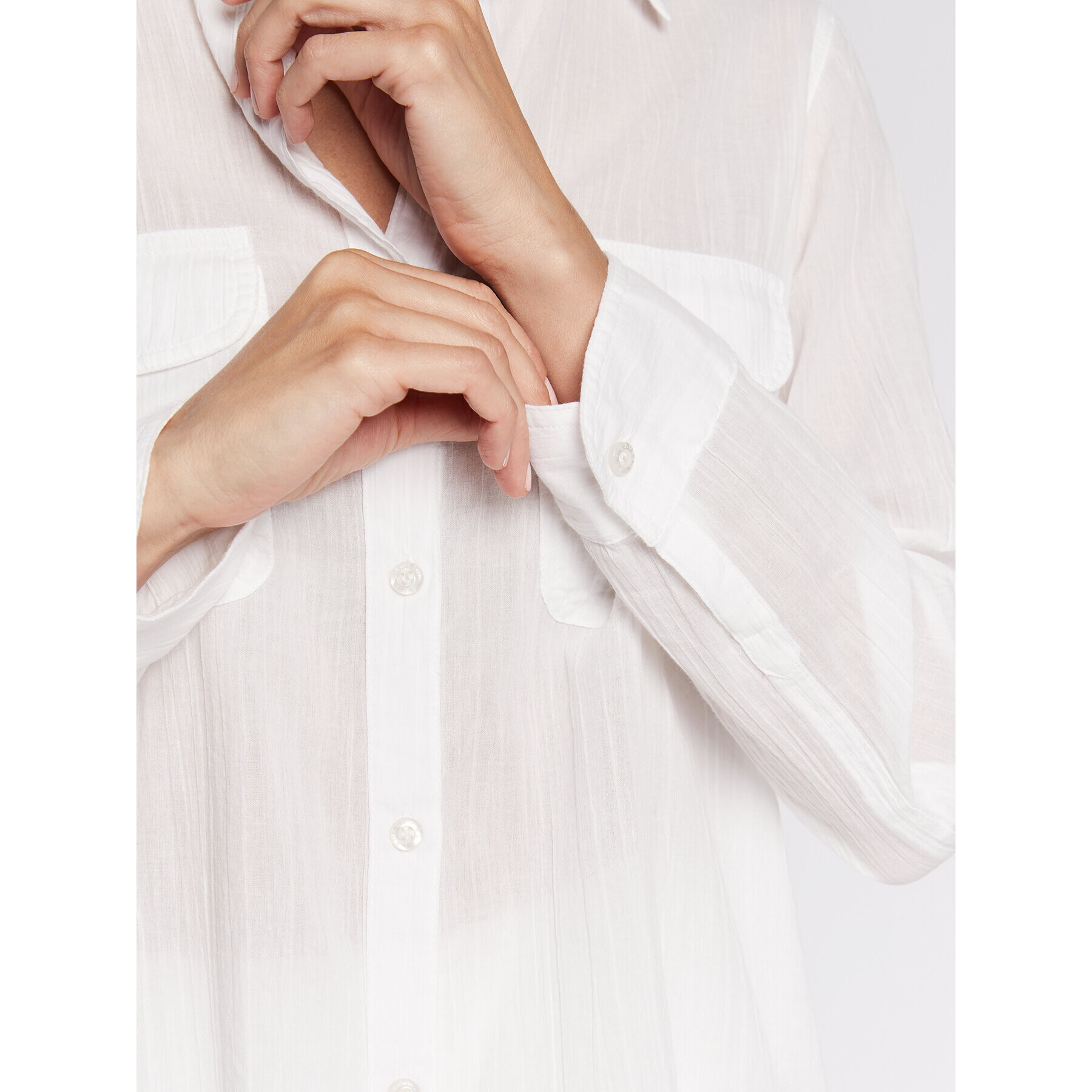 Lauren Ralph Lauren Риза 20113076 Бял Regular Fit - Pepit.bg