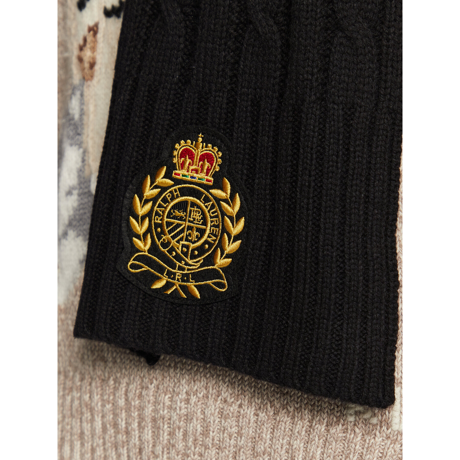 Lauren Ralph Lauren Шал 454896676001 Черен - Pepit.bg