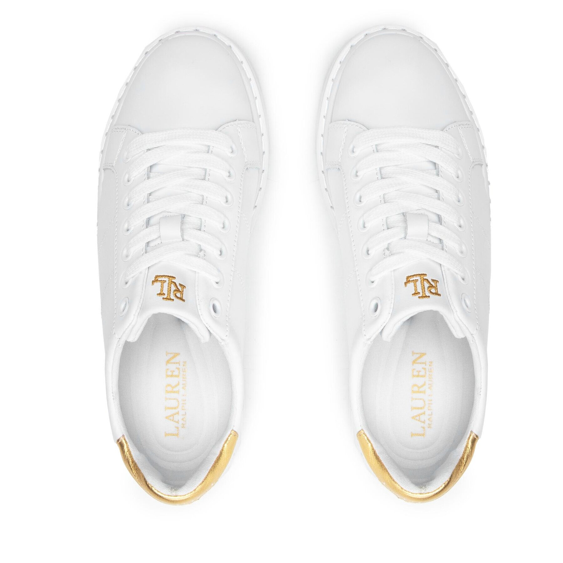 Lauren Ralph Lauren Сникърси Angeline 802875886002 Бял - Pepit.bg