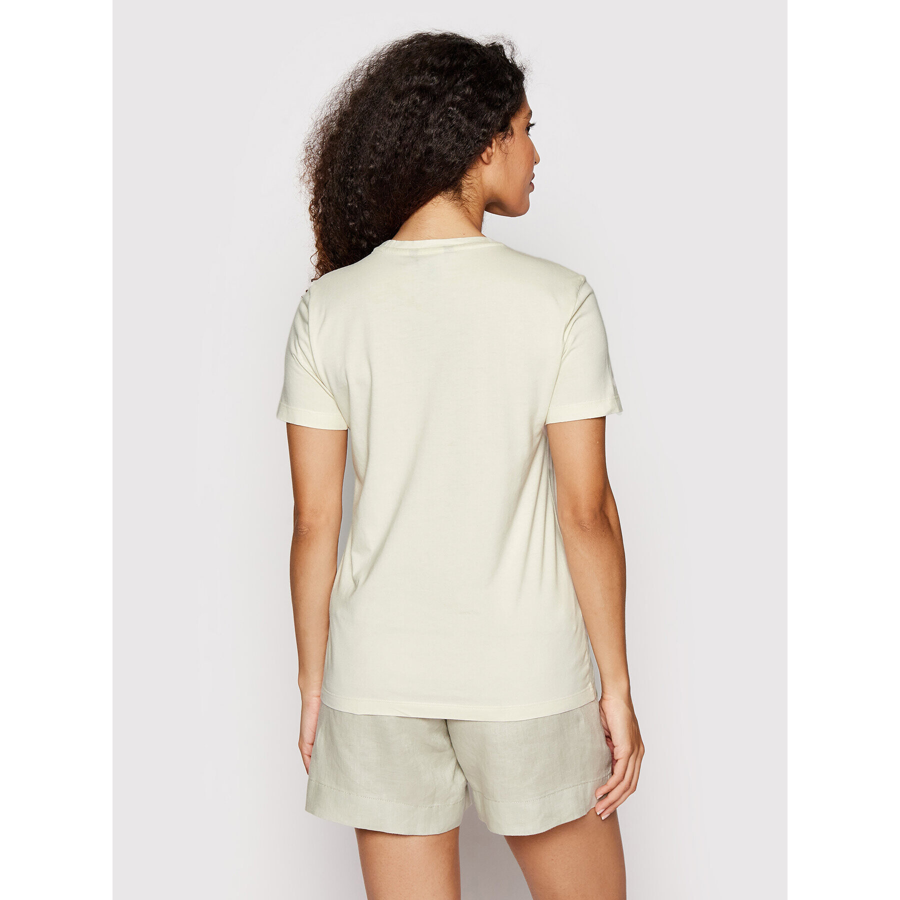 Lauren Ralph Lauren Тишърт 200861442001 Бежов Regular Fit - Pepit.bg
