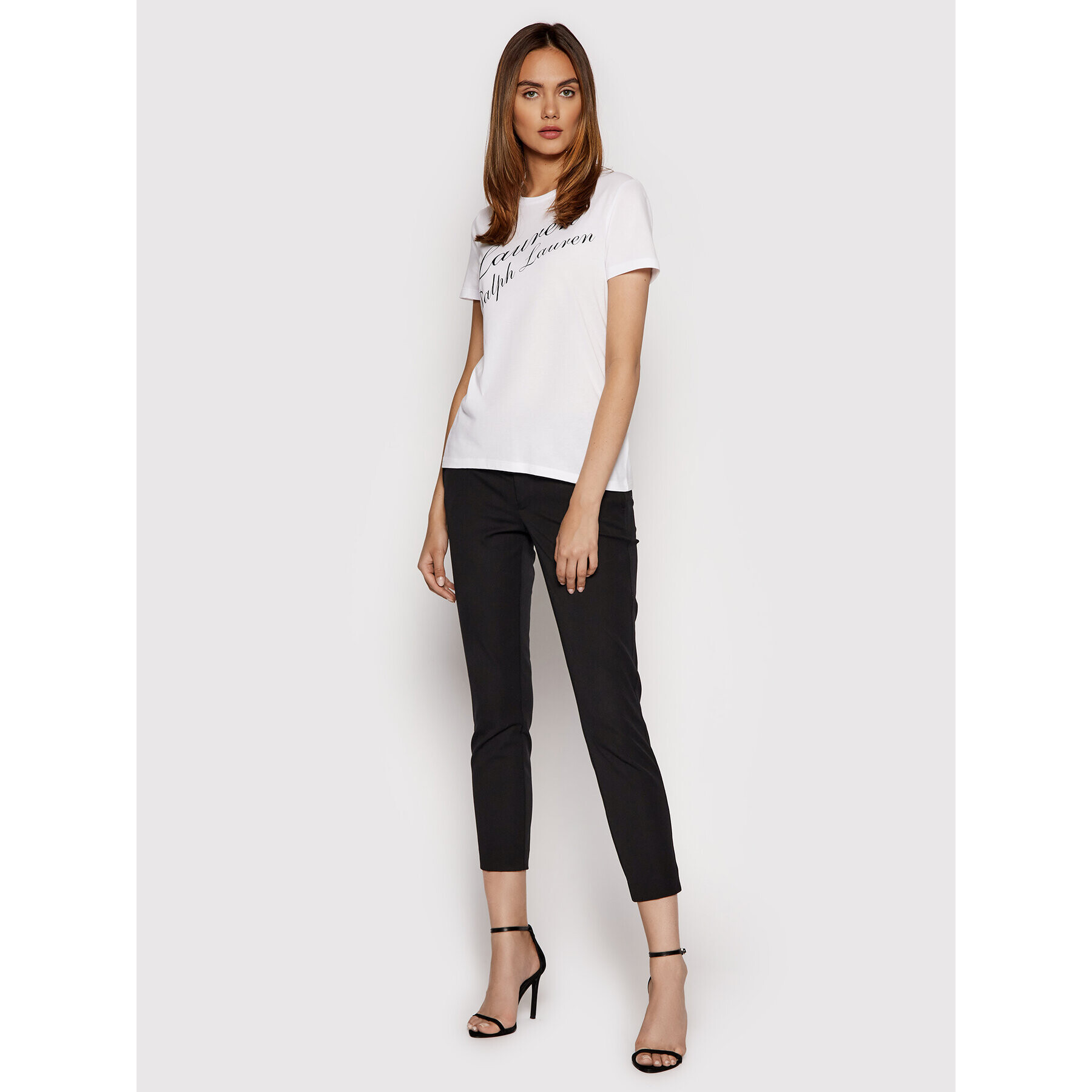 Lauren Ralph Lauren Тишърт Ssl 200837703001 Бял Regular Fit - Pepit.bg