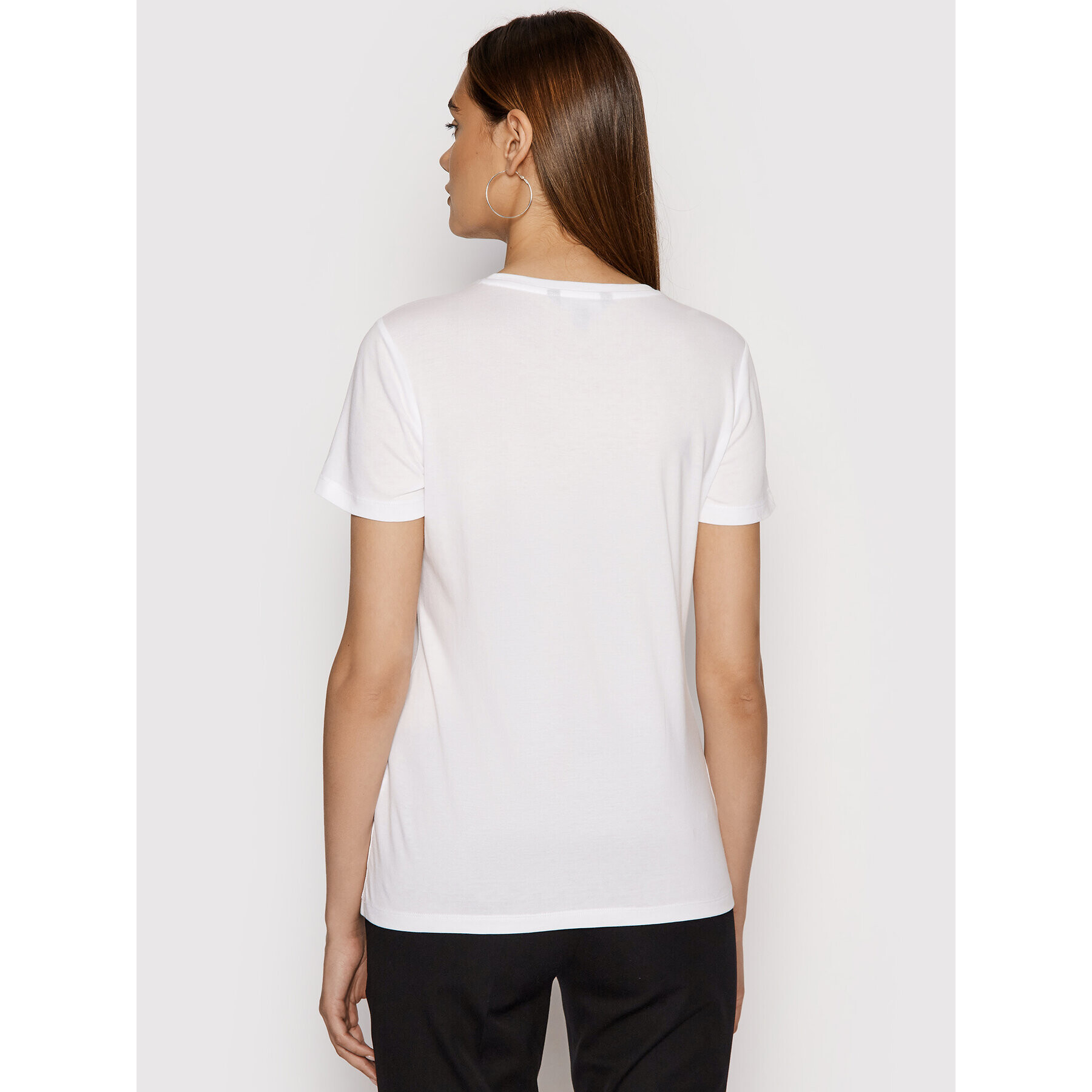 Lauren Ralph Lauren Тишърт Ssl 200837703001 Бял Regular Fit - Pepit.bg