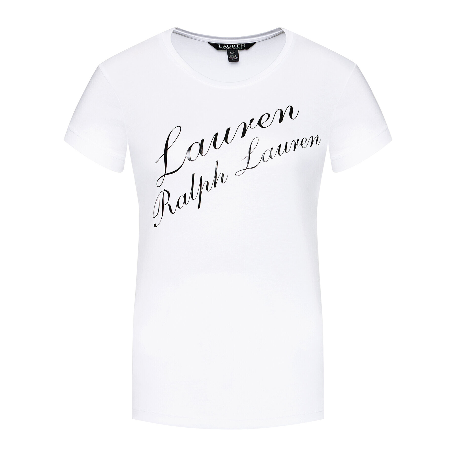 Lauren Ralph Lauren Тишърт Ssl 200837703001 Бял Regular Fit - Pepit.bg