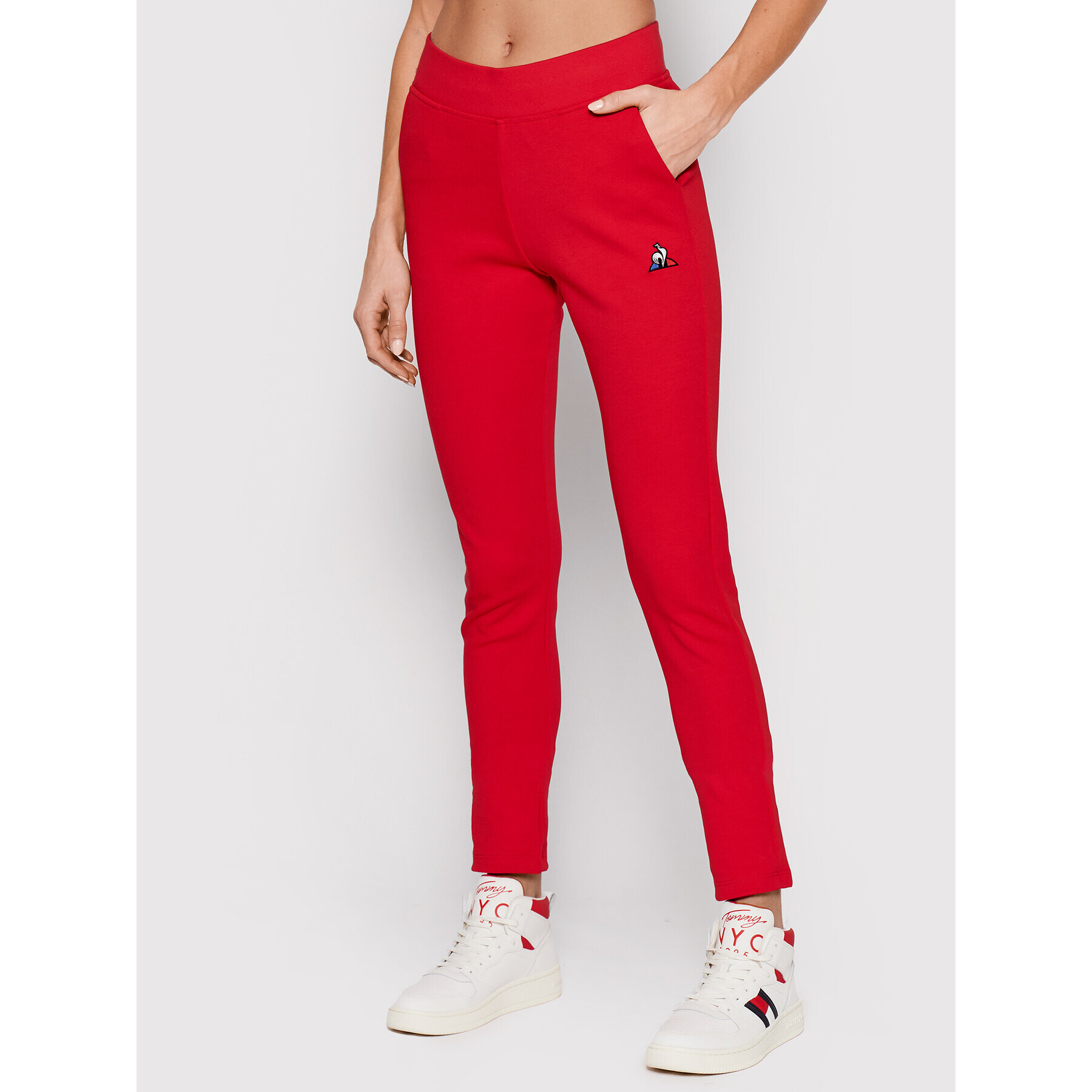 Le Coq Sportif Долнище анцуг 2110389 Червен Slim Fit - Pepit.bg