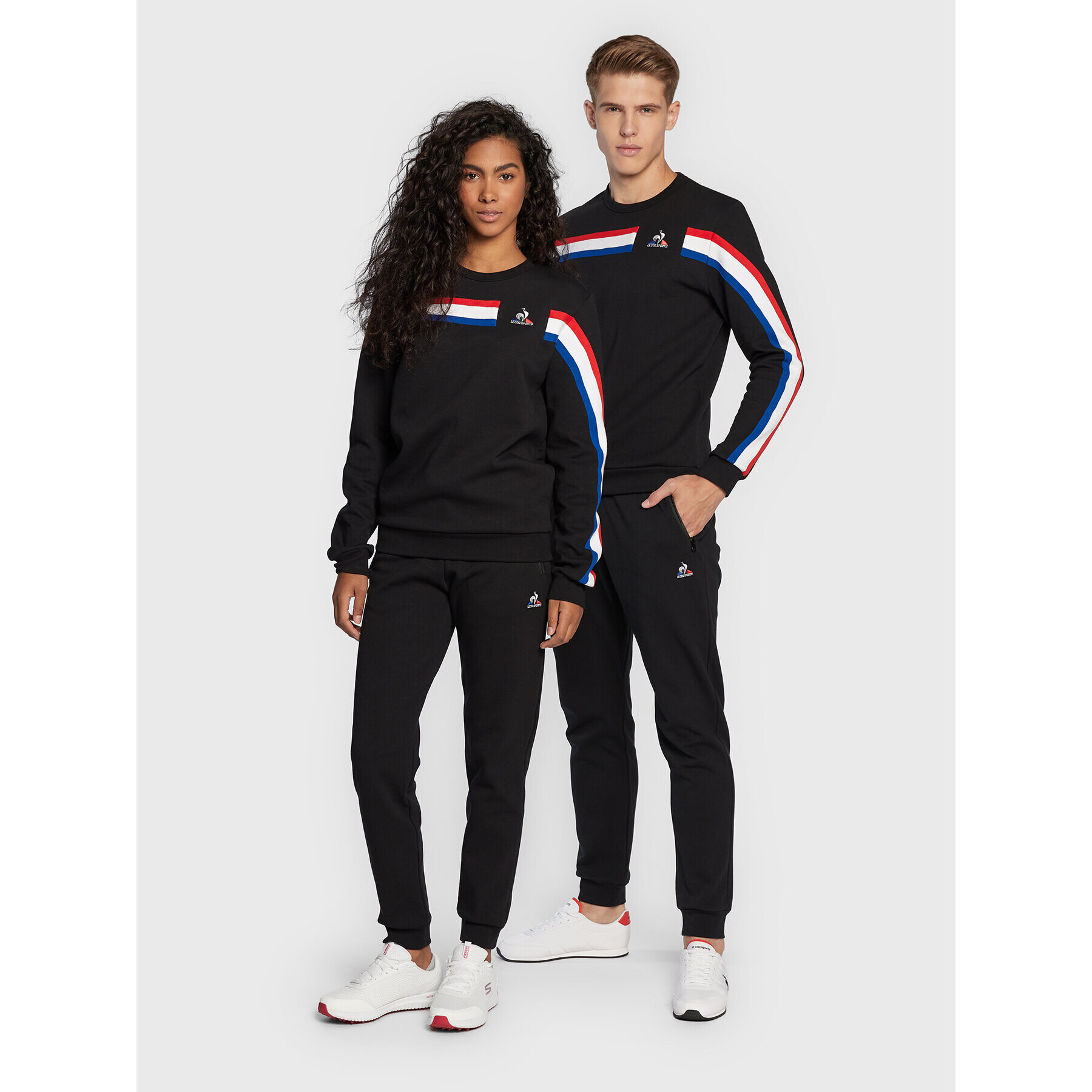 Le Coq Sportif Долнище анцуг Unisex 2220309 Черен Regular Fit - Pepit.bg