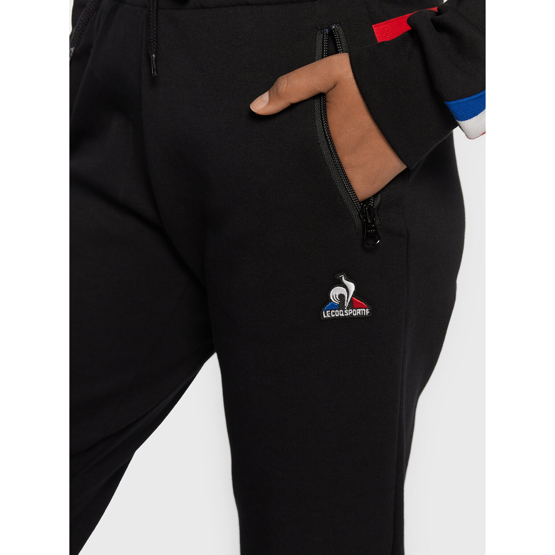 Le Coq Sportif Долнище анцуг Unisex 2220309 Черен Regular Fit - Pepit.bg