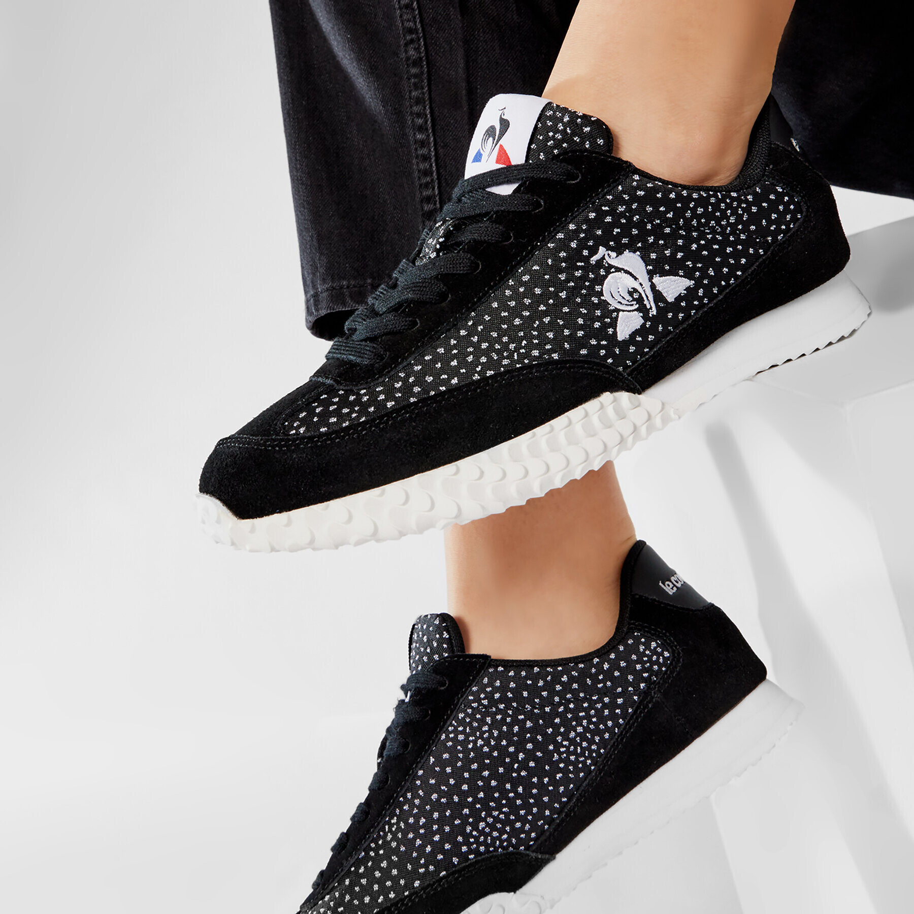 Le Coq Sportif Сникърси Veloce W Dots 2110283 Черен - Pepit.bg