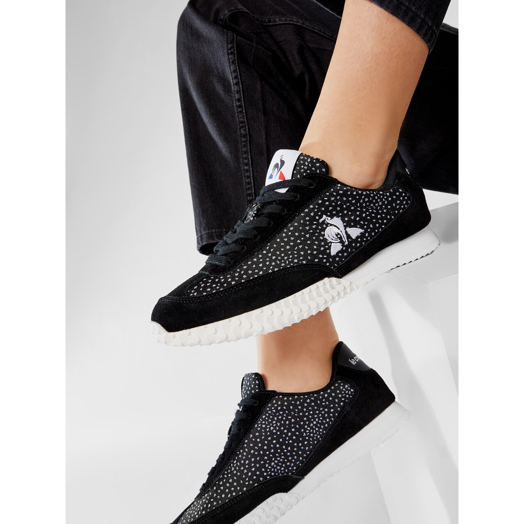 Le Coq Sportif Сникърси Veloce W Dots 2110283 Черен - Pepit.bg