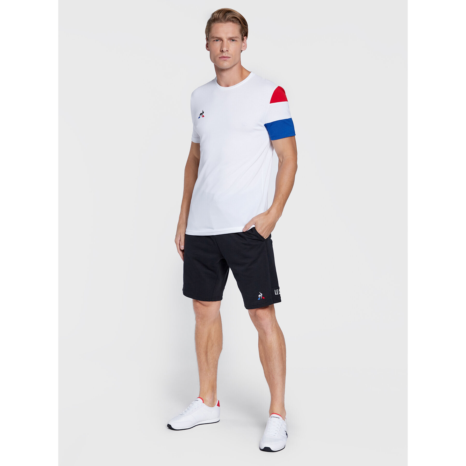 Le Coq Sportif Спортни шорти 2110545 Черен Regular Fit - Pepit.bg