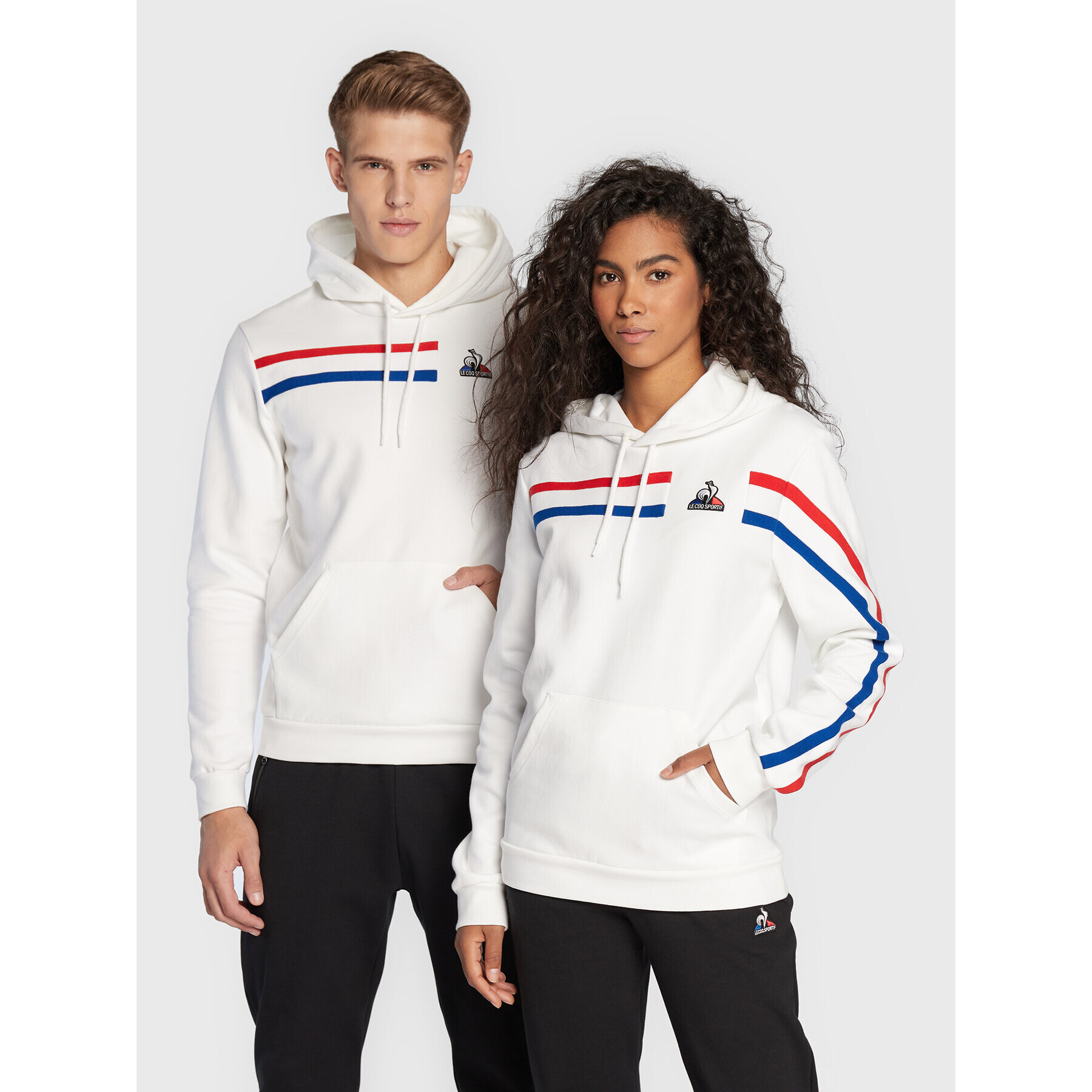 Le Coq Sportif Суитшърт Unisex 2220307 Бял Regular Fit - Pepit.bg