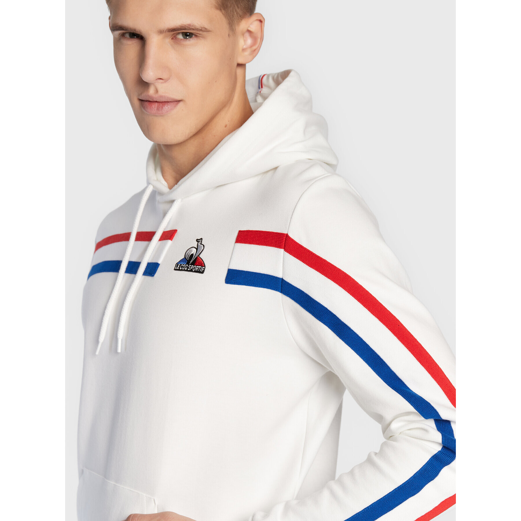 Le Coq Sportif Суитшърт Unisex 2220307 Бял Regular Fit - Pepit.bg