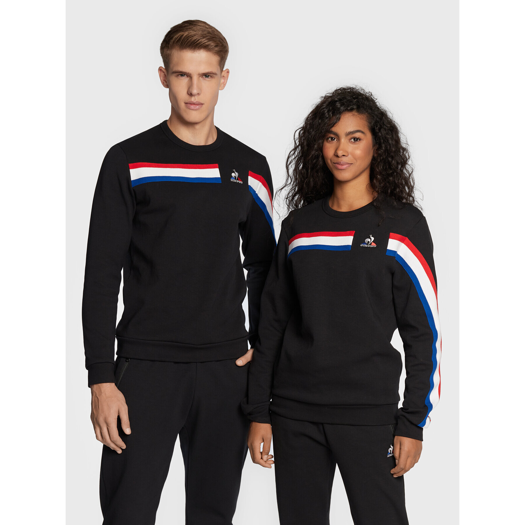 Le Coq Sportif Суитшърт Unisex Tri Crew 2220305 Черен Regular Fit - Pepit.bg