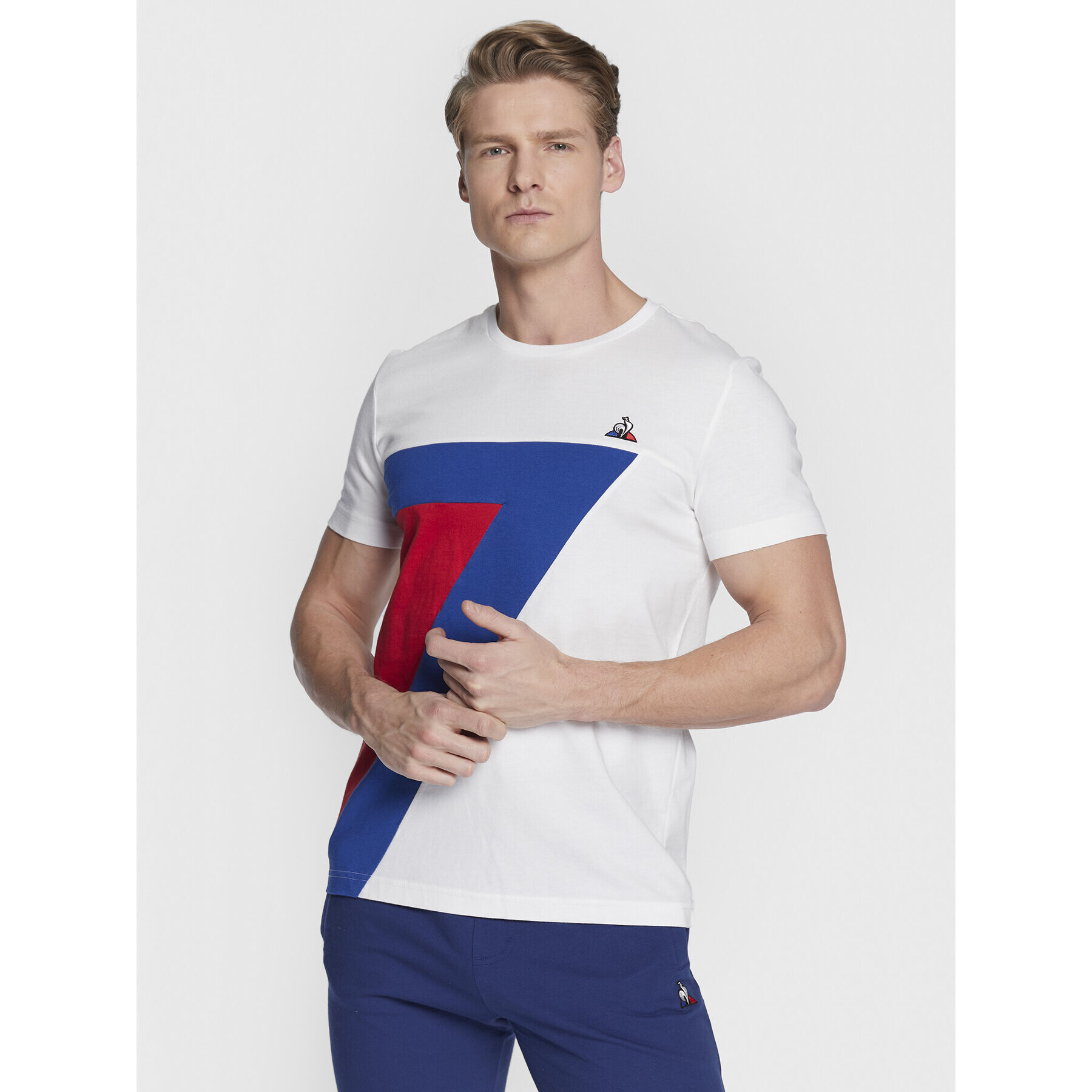 Le Coq Sportif Тишърт 2010437 Бял Regular Fit - Pepit.bg