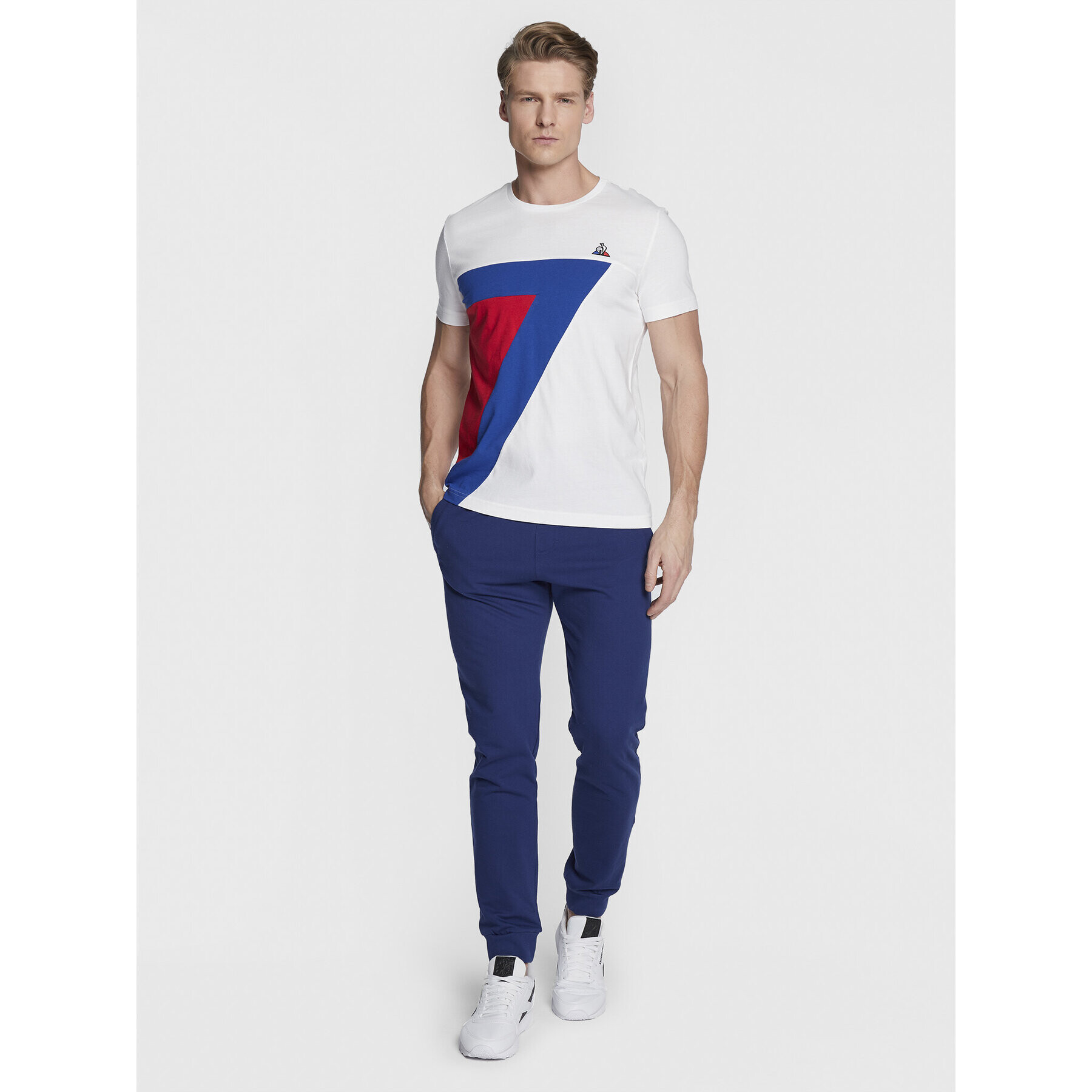 Le Coq Sportif Тишърт 2010437 Бял Regular Fit - Pepit.bg