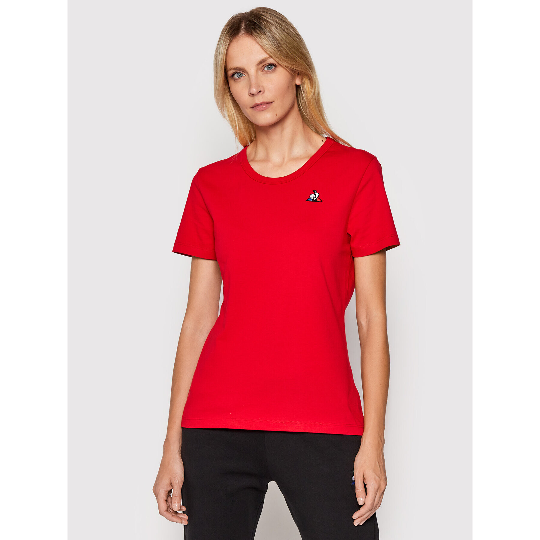 Le Coq Sportif Тишърт 2110386 Червен Regular Fit - Pepit.bg