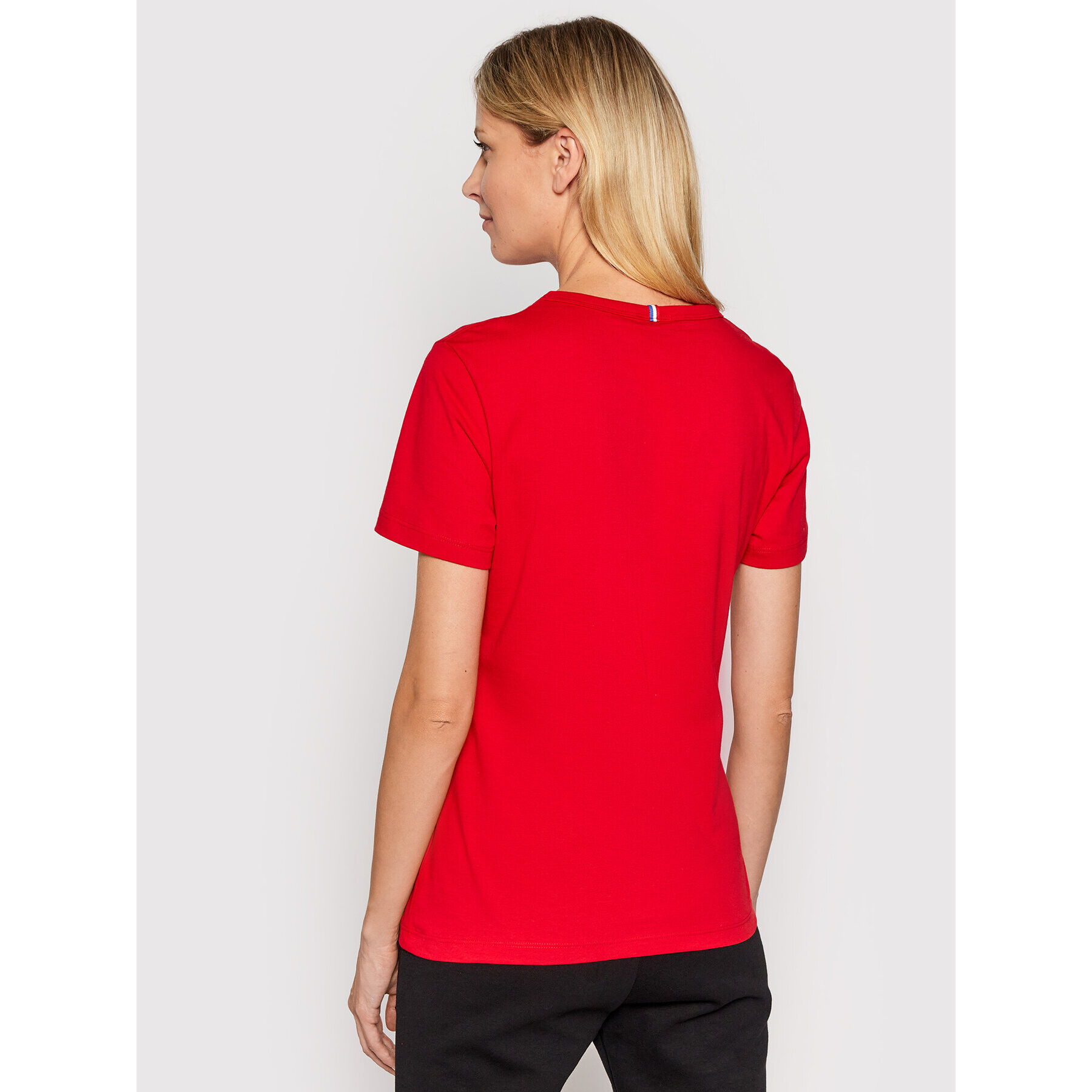 Le Coq Sportif Тишърт 2110386 Червен Regular Fit - Pepit.bg