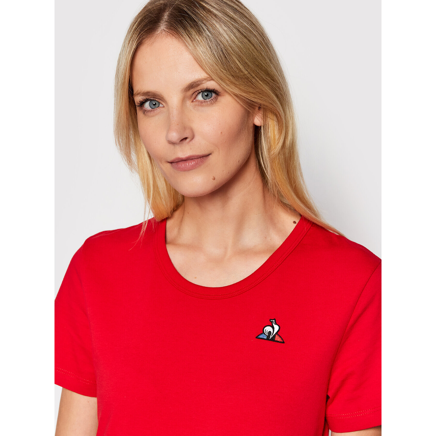 Le Coq Sportif Тишърт 2110386 Червен Regular Fit - Pepit.bg
