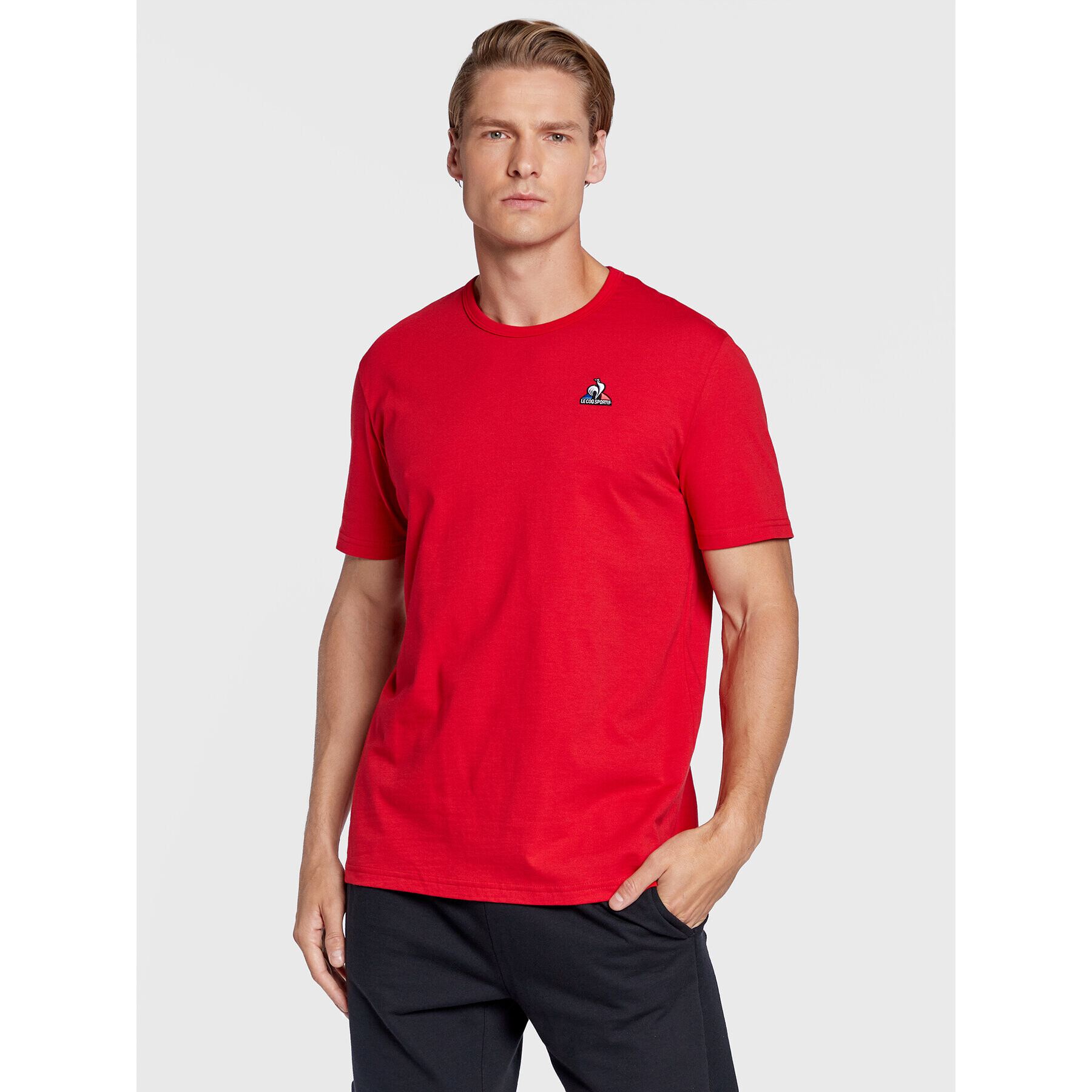 Le Coq Sportif Тишърт 2120203 Червен Regular Fit - Pepit.bg