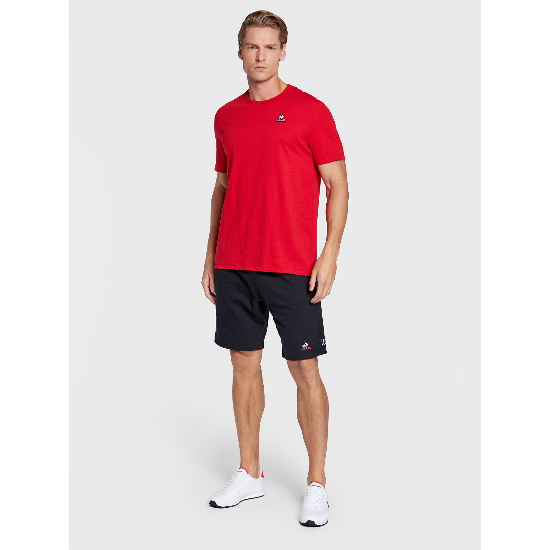Le Coq Sportif Тишърт 2120203 Червен Regular Fit - Pepit.bg