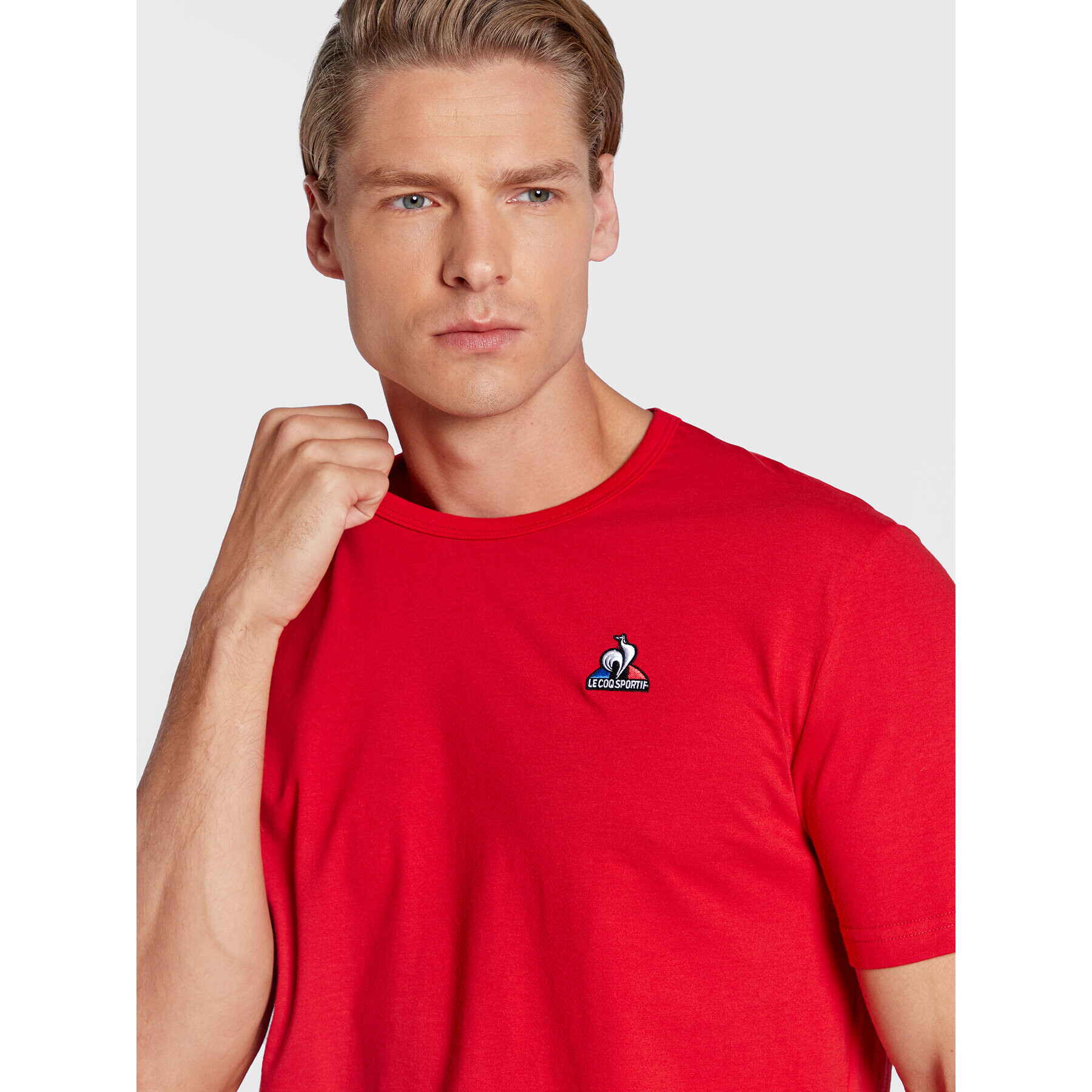 Le Coq Sportif Тишърт 2120203 Червен Regular Fit - Pepit.bg