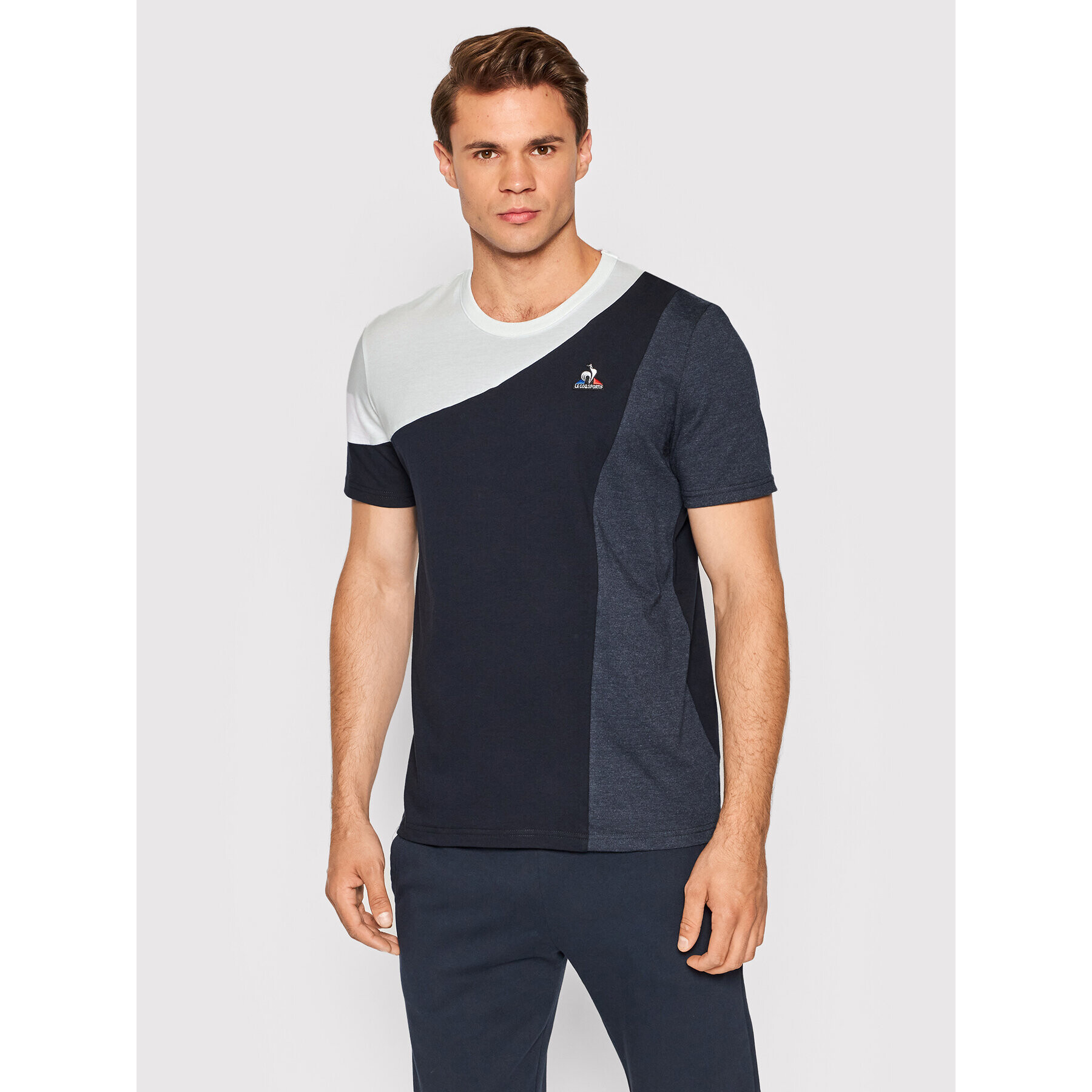 Le Coq Sportif Тишърт 2210551 Тъмносин Regular Fit - Pepit.bg