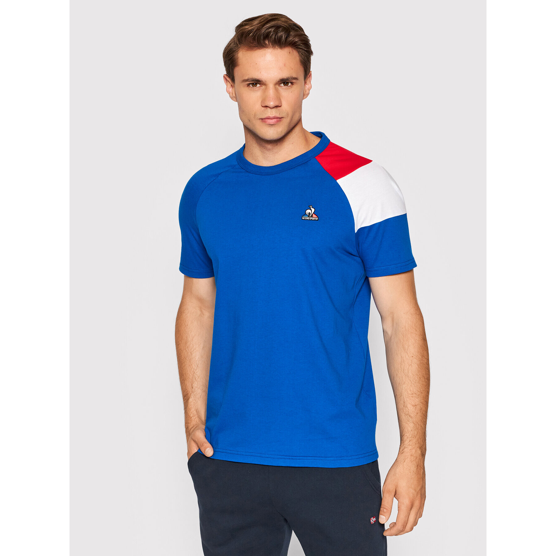 Le Coq Sportif Тишърт 2210556 Син Regular Fit - Pepit.bg
