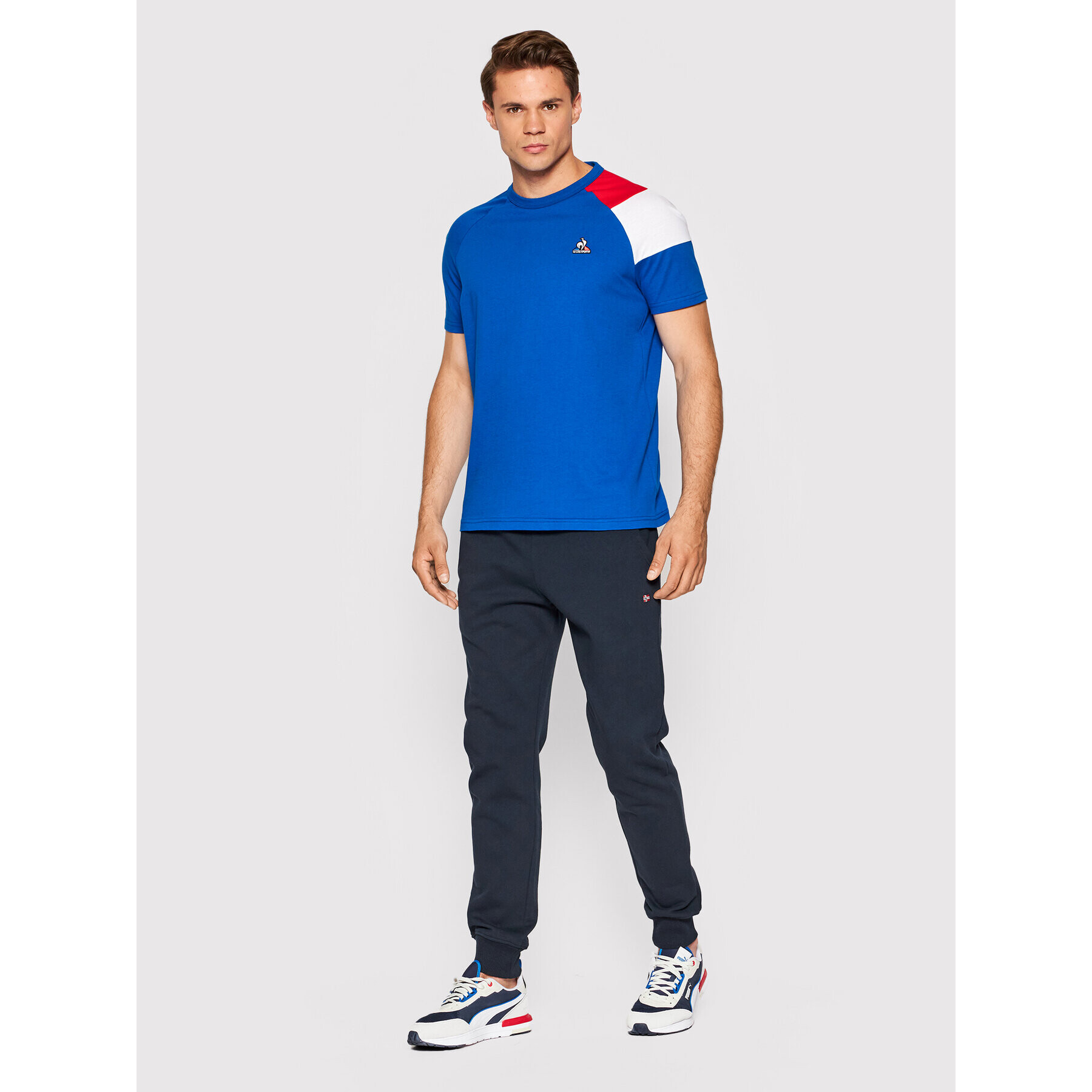 Le Coq Sportif Тишърт 2210556 Син Regular Fit - Pepit.bg