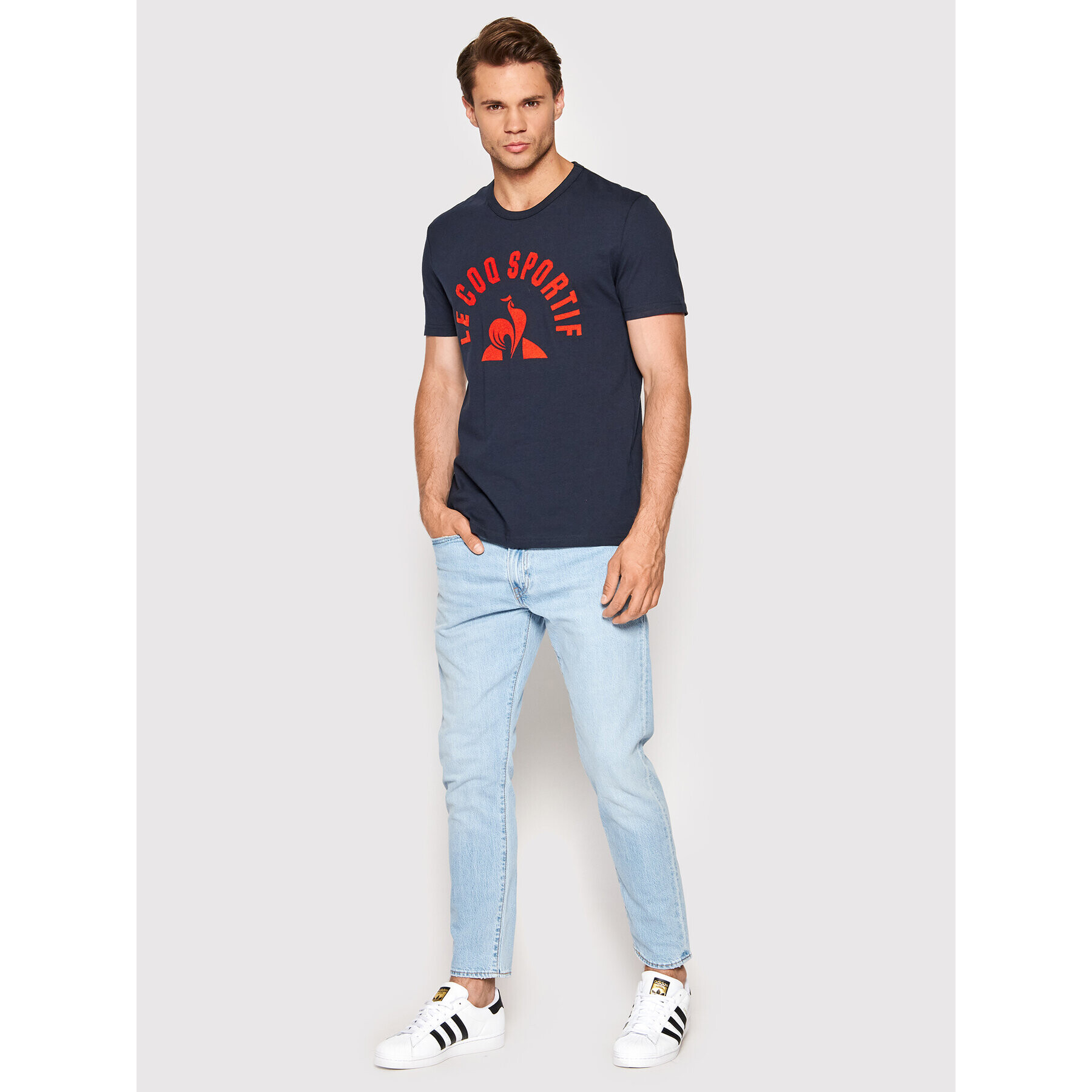 Le Coq Sportif Тишърт 2210560 Тъмносин Regular Fit - Pepit.bg