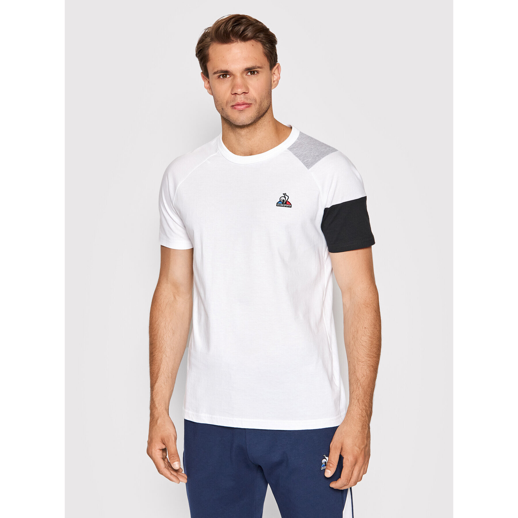 Le Coq Sportif Тишърт 2210565 Бял Regular Fit - Pepit.bg