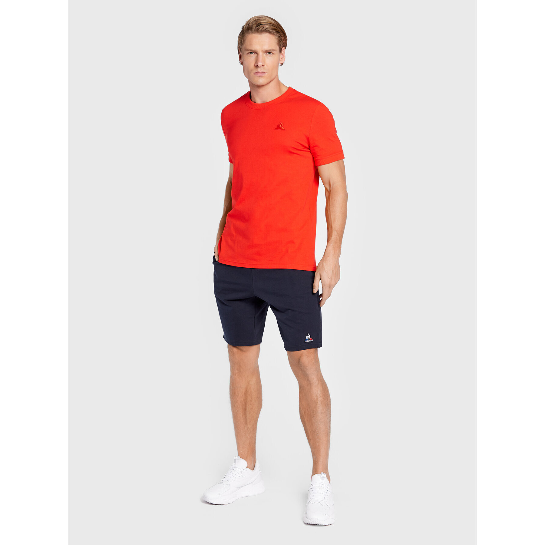 Le Coq Sportif Тишърт 2210828 Червен Regular Fit - Pepit.bg