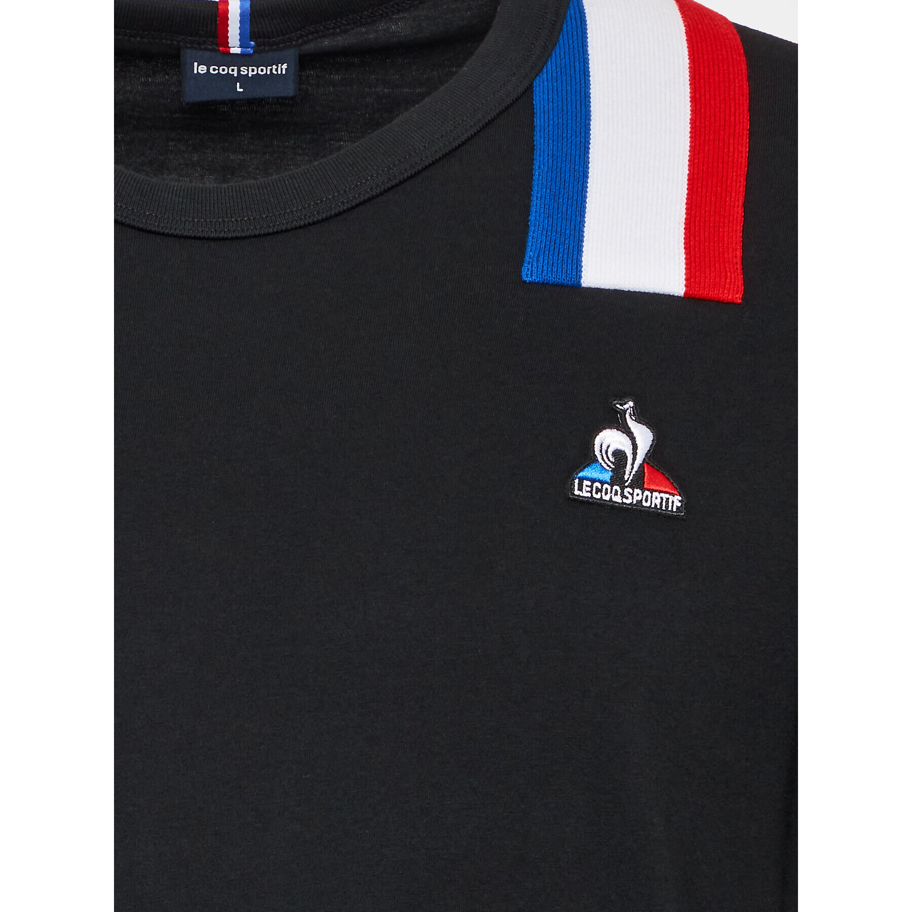 Le Coq Sportif Тишърт 2220302 Черен Regular Fit - Pepit.bg