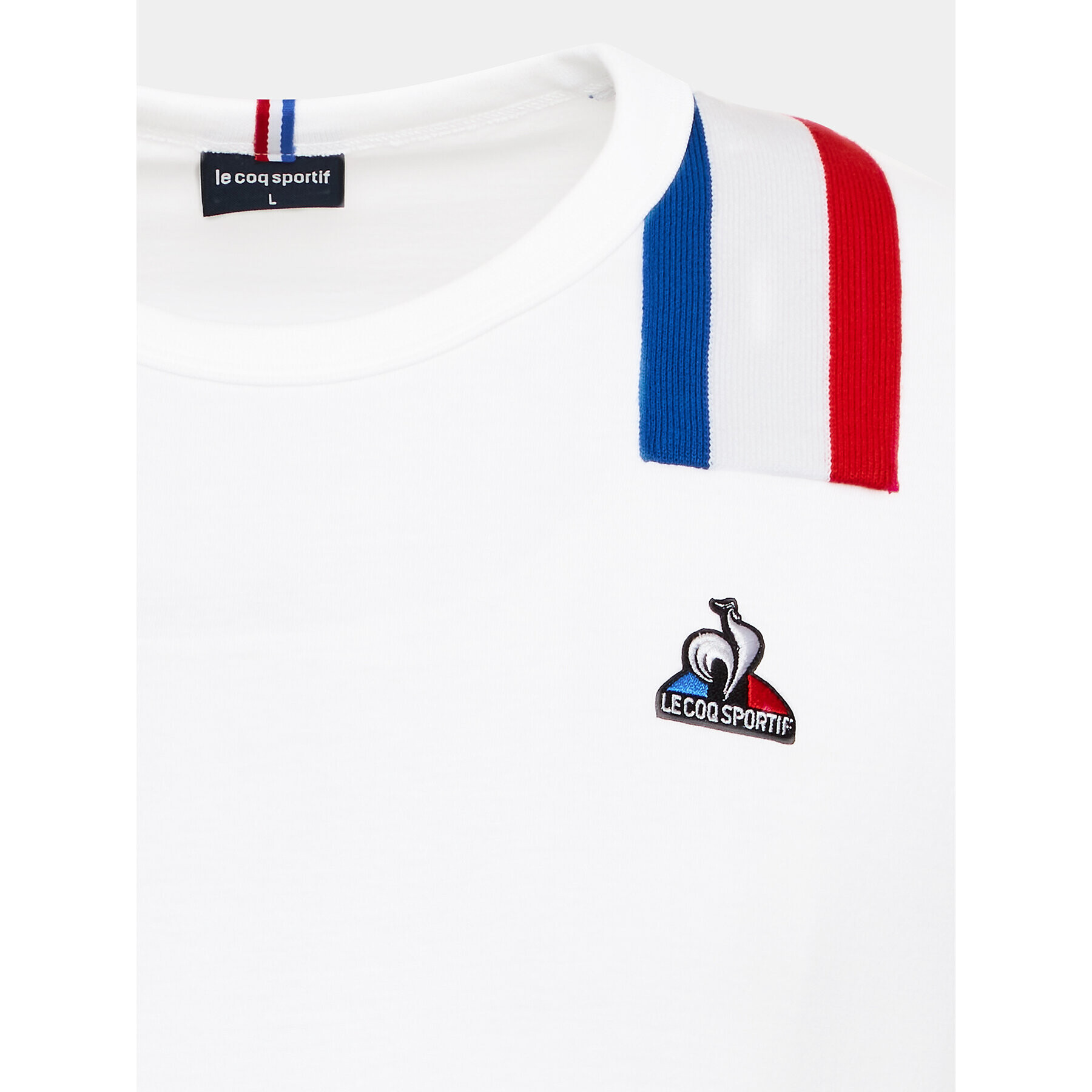 Le Coq Sportif Тишърт 2220303 Бял Regular Fit - Pepit.bg