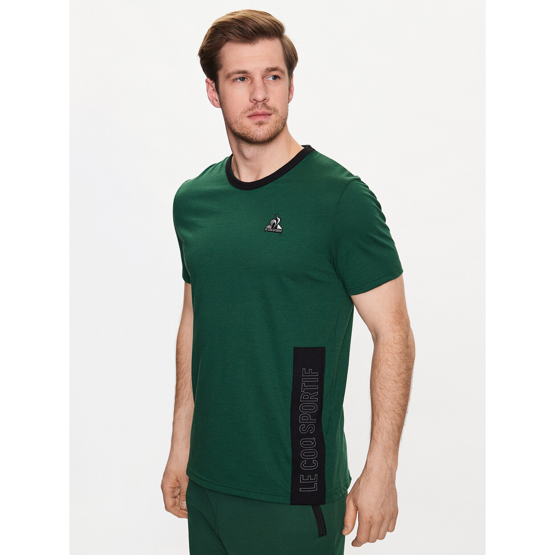 Le Coq Sportif Тишърт 2310028 Зелен Regular Fit - Pepit.bg