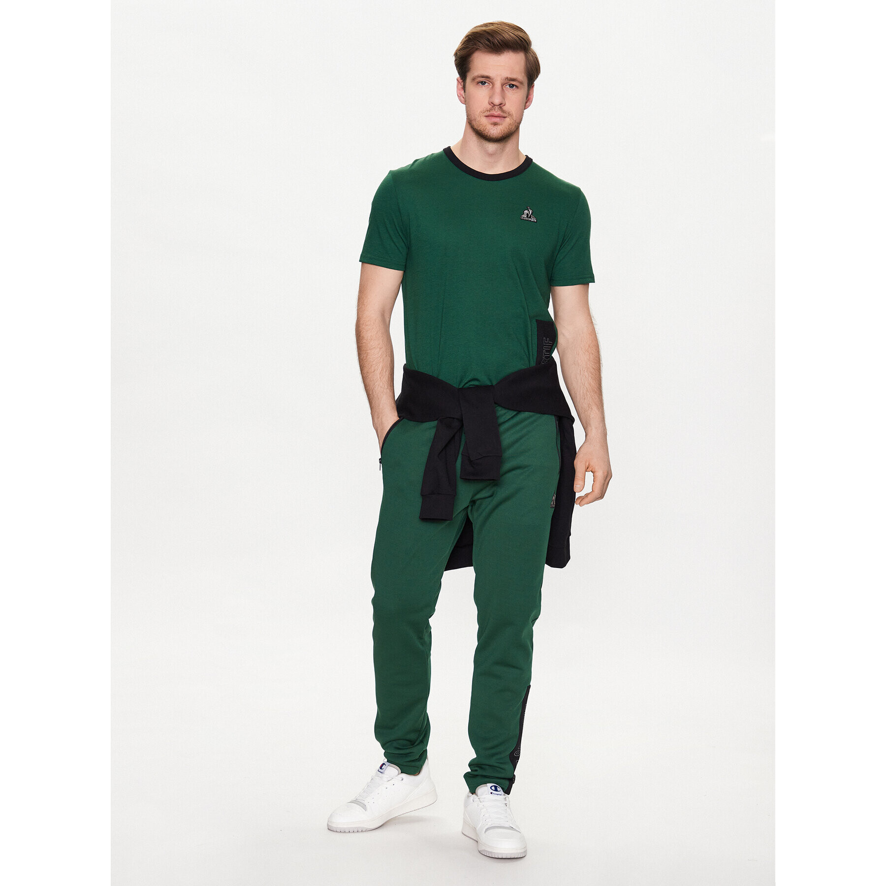 Le Coq Sportif Тишърт 2310028 Зелен Regular Fit - Pepit.bg
