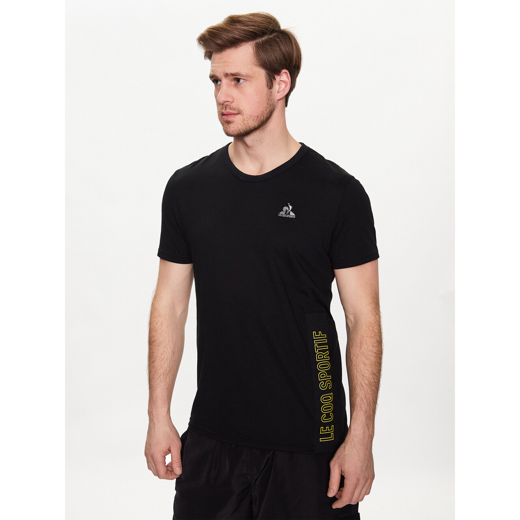 Le Coq Sportif Тишърт 2310029 Черен Regular Fit - Pepit.bg