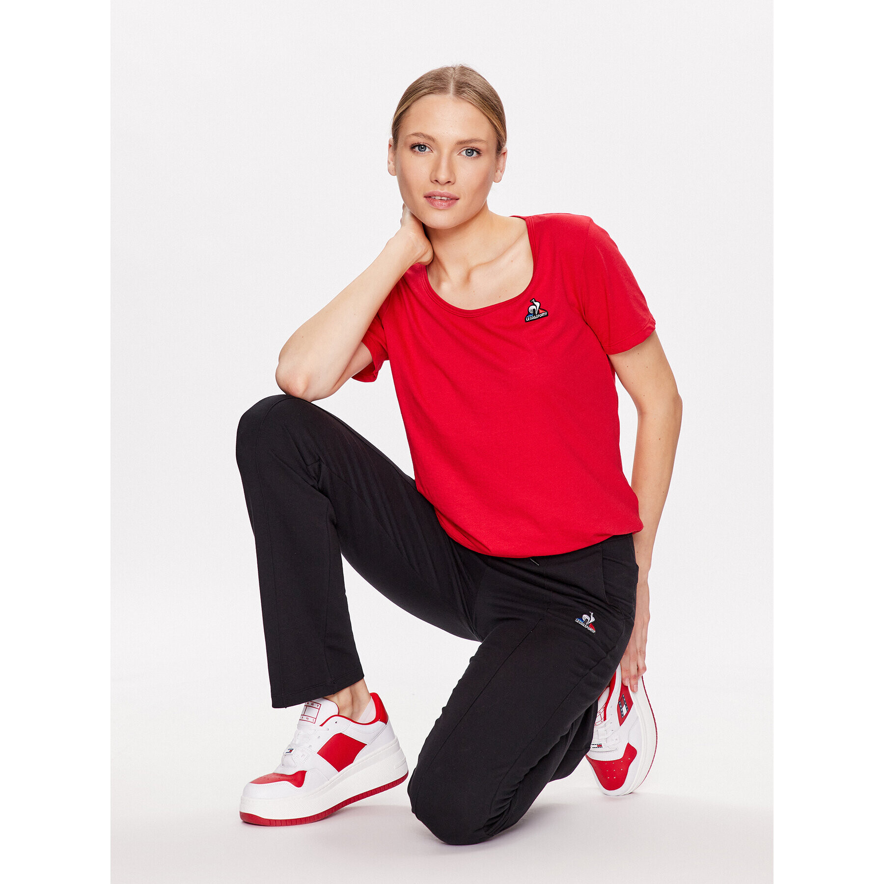 Le Coq Sportif Тишърт 2310425 Розов Regular Fit - Pepit.bg