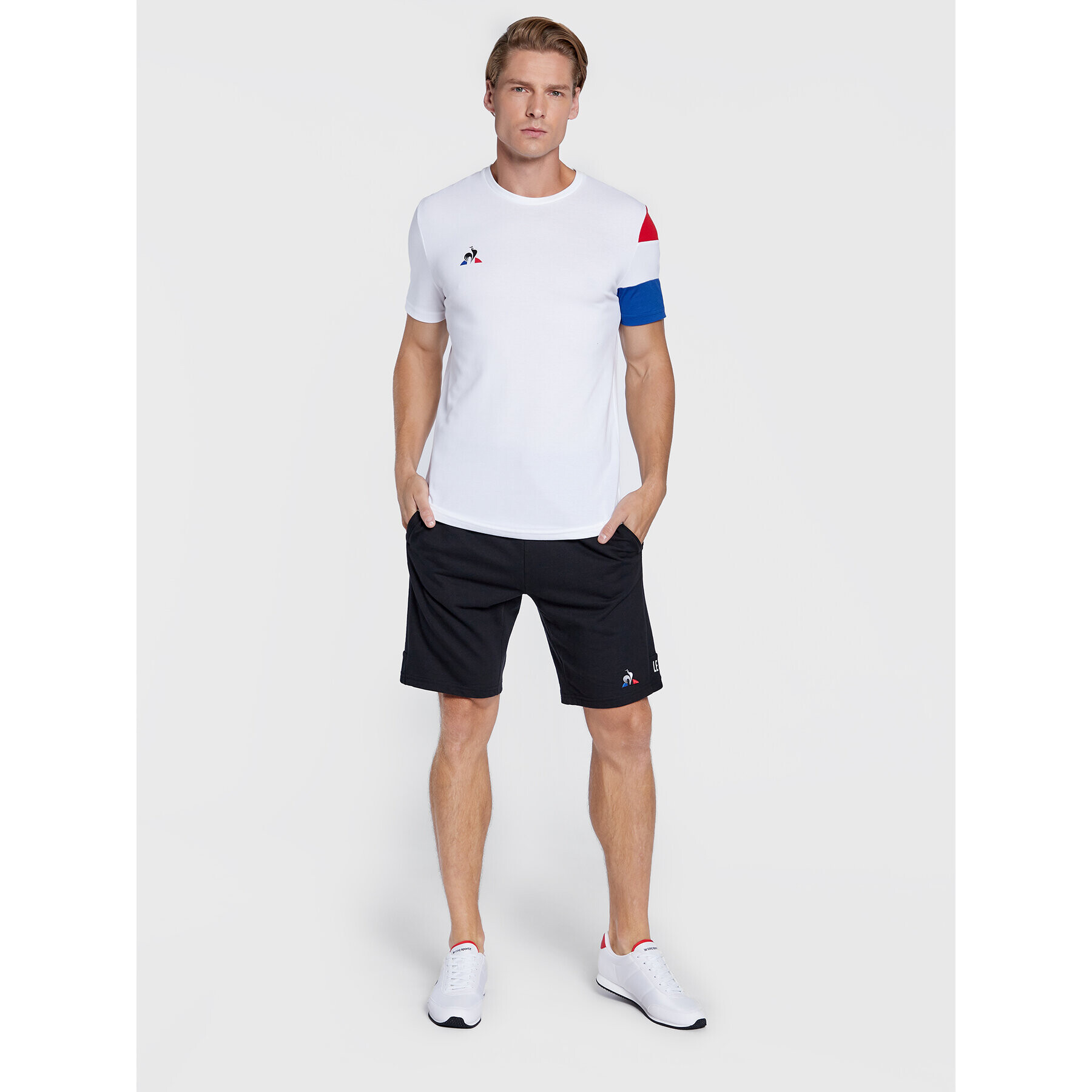 Le Coq Sportif Тишърт LQ2020638 Бял Regular Fit - Pepit.bg