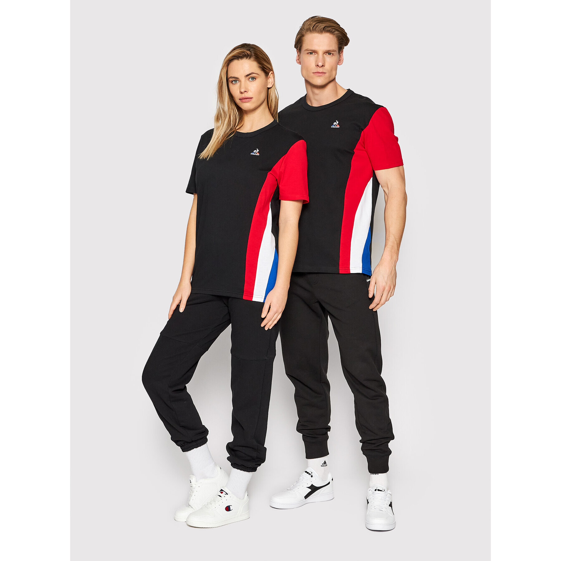 Le Coq Sportif Тишърт Unisex 2210379 Черен Regular Fit - Pepit.bg