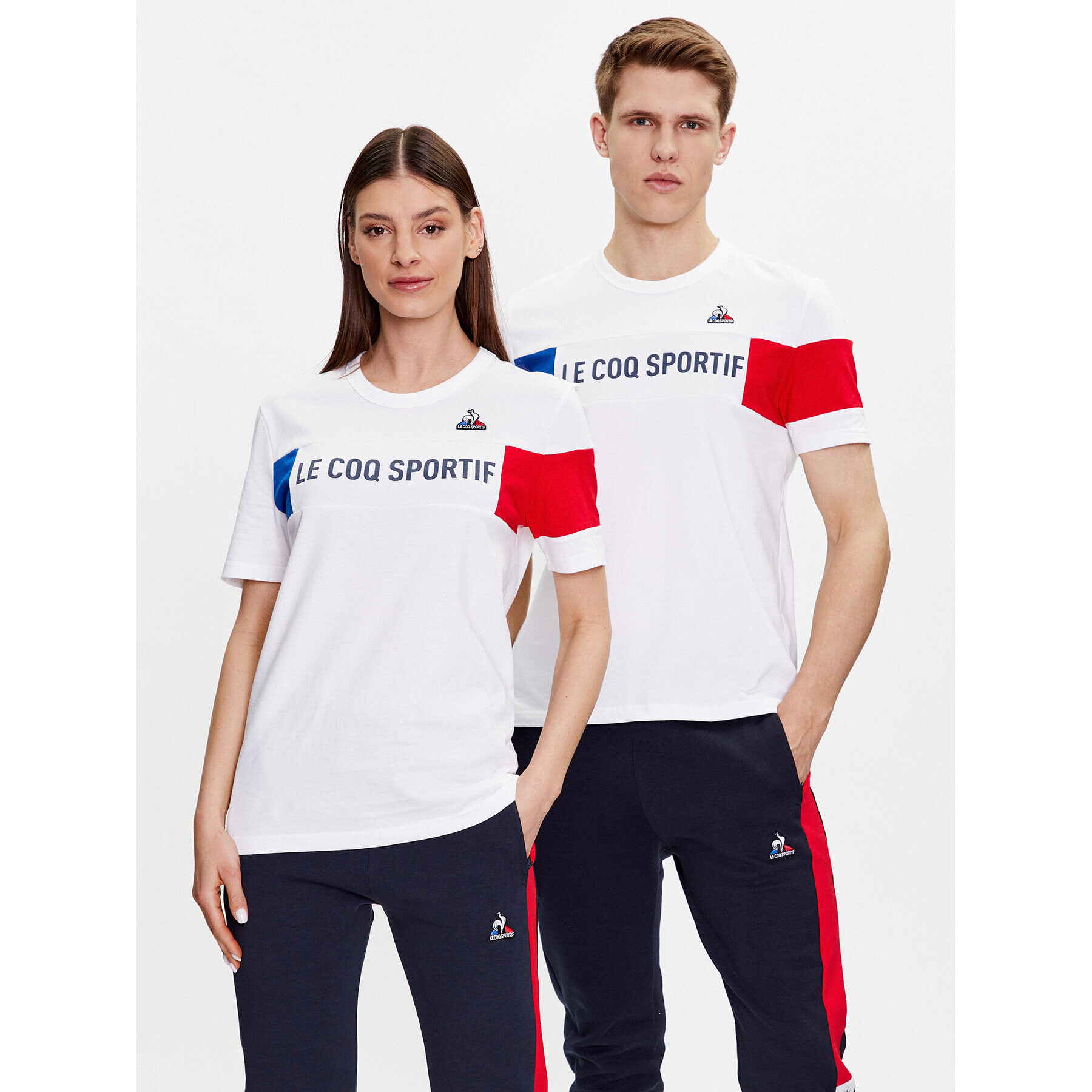 Le Coq Sportif Тишърт Unisex 2310012 Бял Regular Fit - Pepit.bg