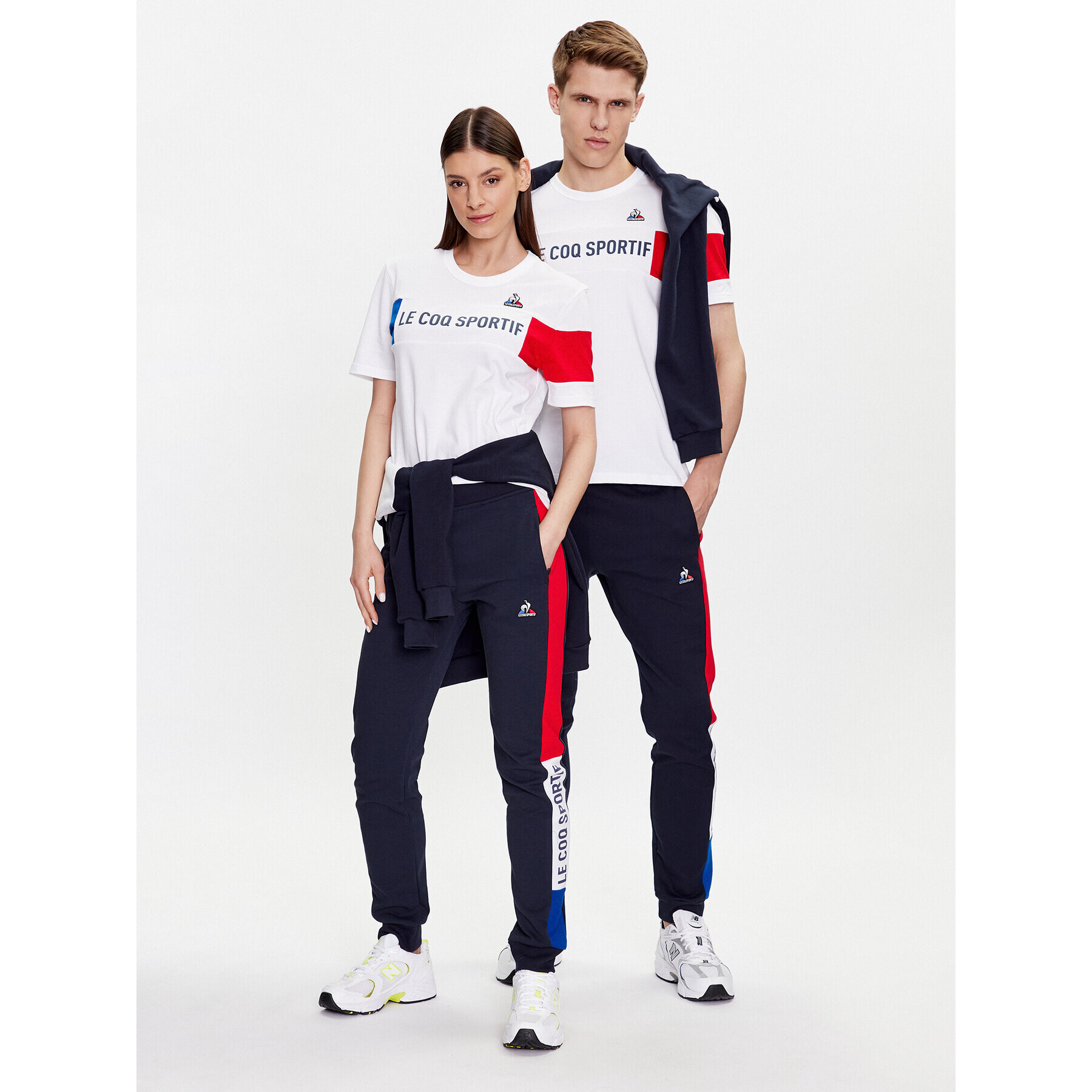 Le Coq Sportif Тишърт Unisex 2310012 Бял Regular Fit - Pepit.bg