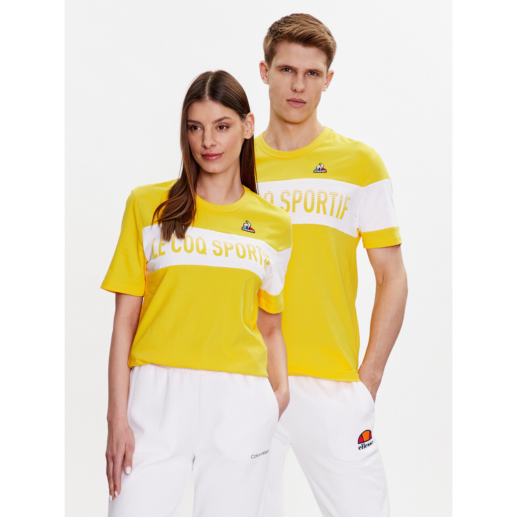 Le Coq Sportif Тишърт Unisex 2310359 Жълт Regular Fit - Pepit.bg