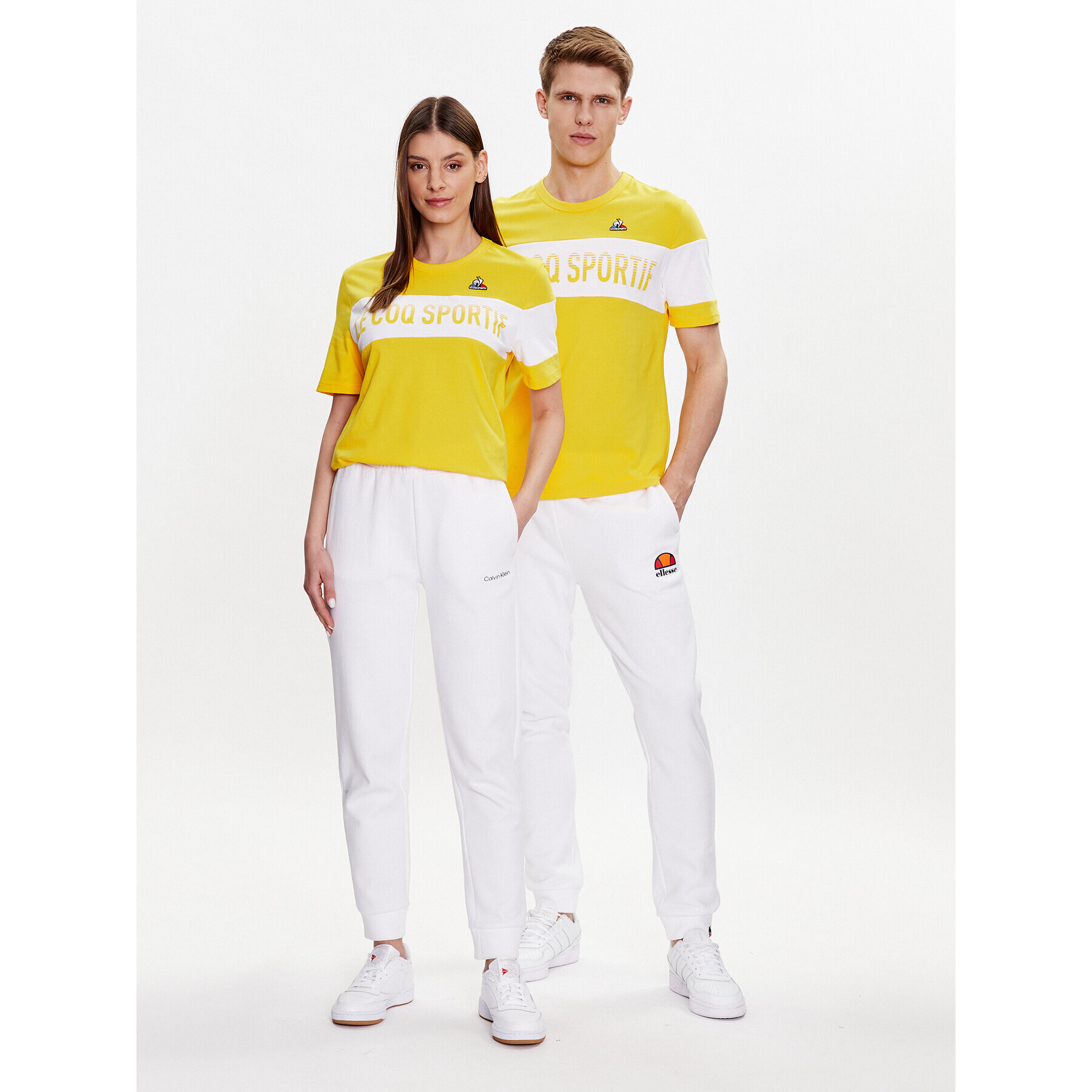 Le Coq Sportif Тишърт Unisex 2310359 Жълт Regular Fit - Pepit.bg