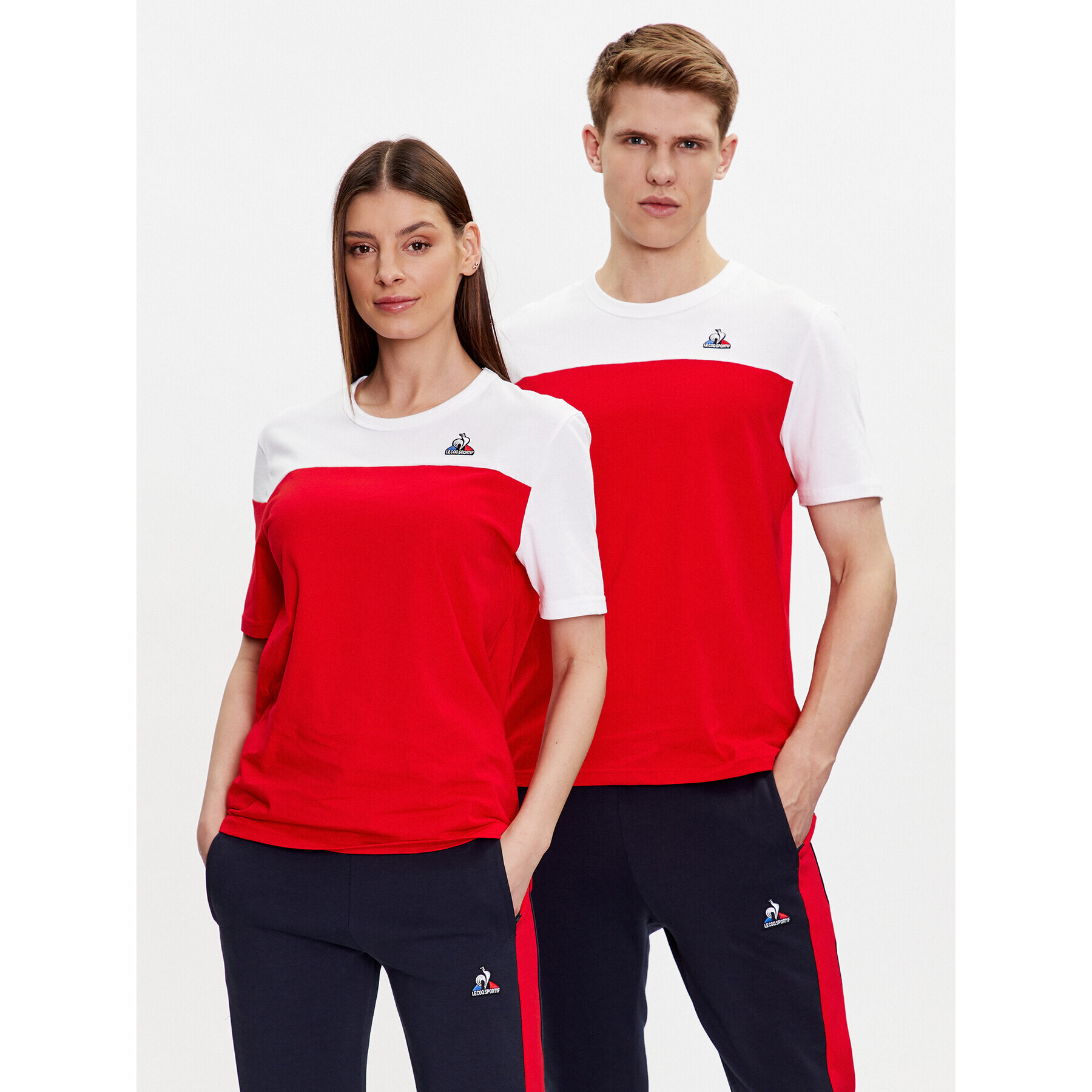 Le Coq Sportif Тишърт Unisex 2310366 Червен Regular Fit - Pepit.bg