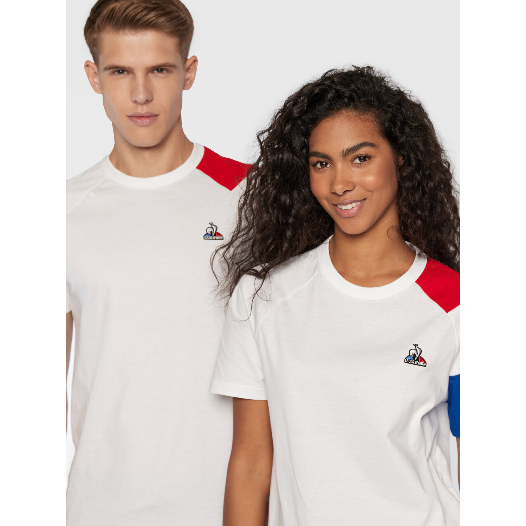 Le Coq Sportif Тишърт Unisex Bat 2210554 Бял Regular Fit - Pepit.bg