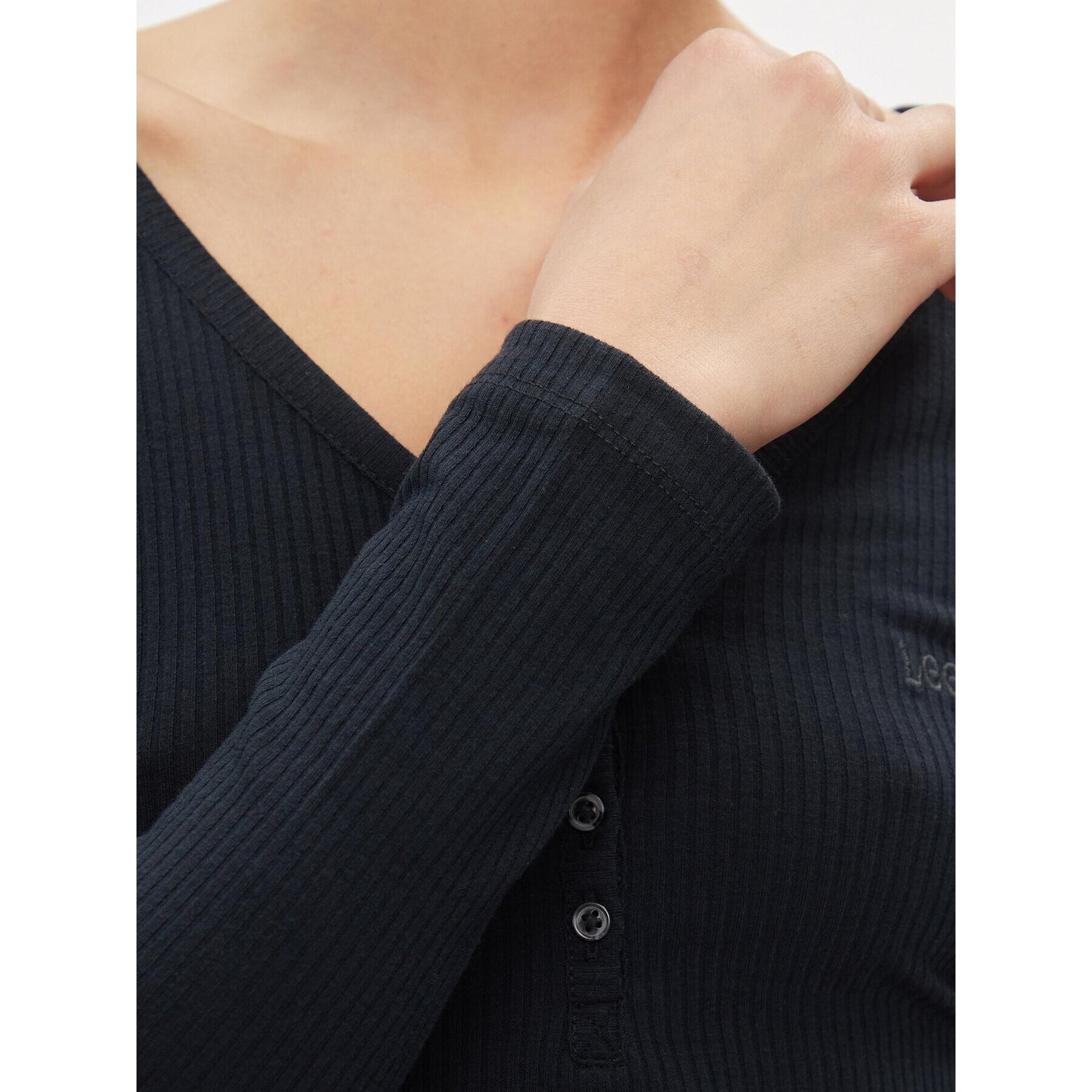 Lee Блуза 112341572 Черен Slim Fit - Pepit.bg