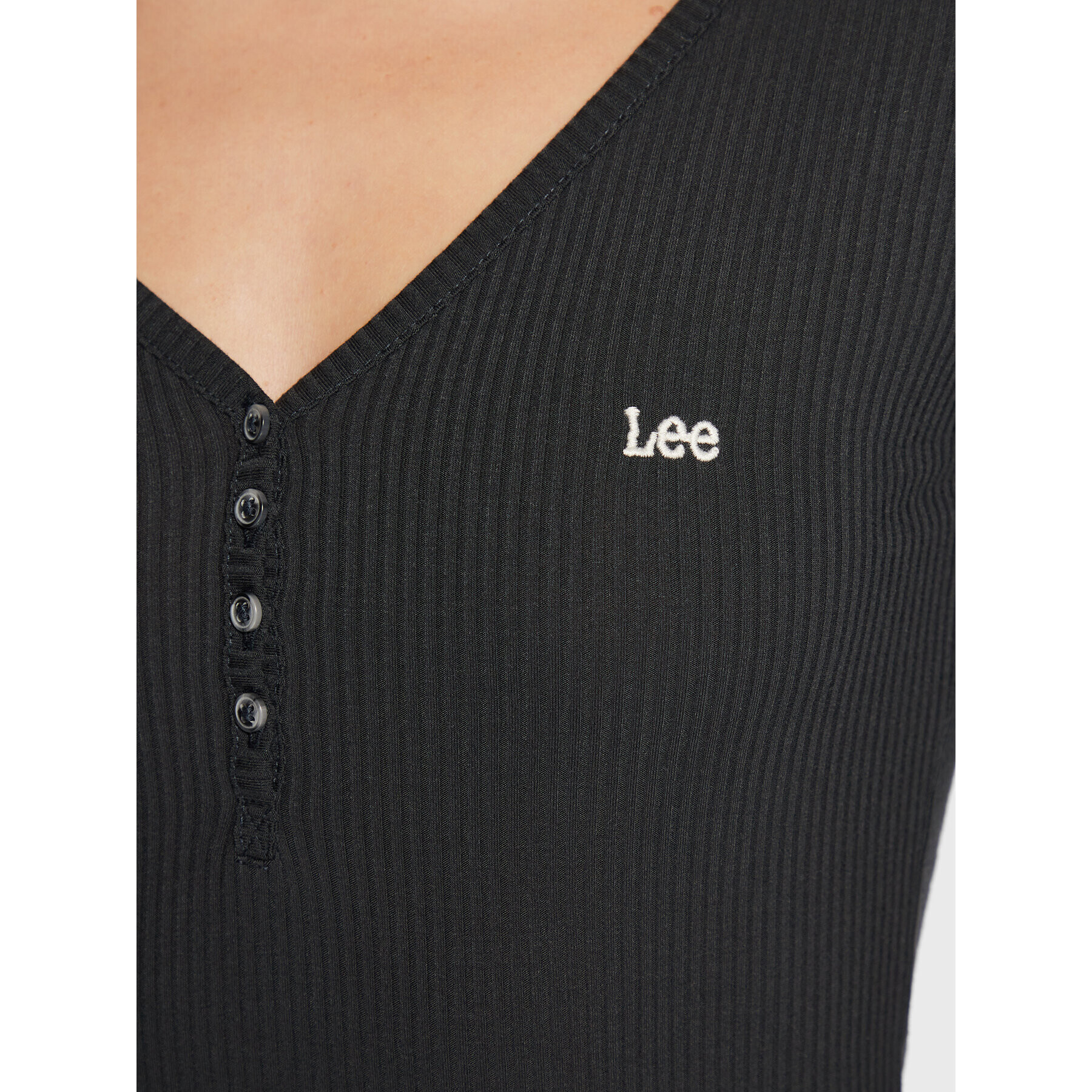 Lee Блуза Henley L40FIP30 112320832 Сив Slim Fit - Pepit.bg