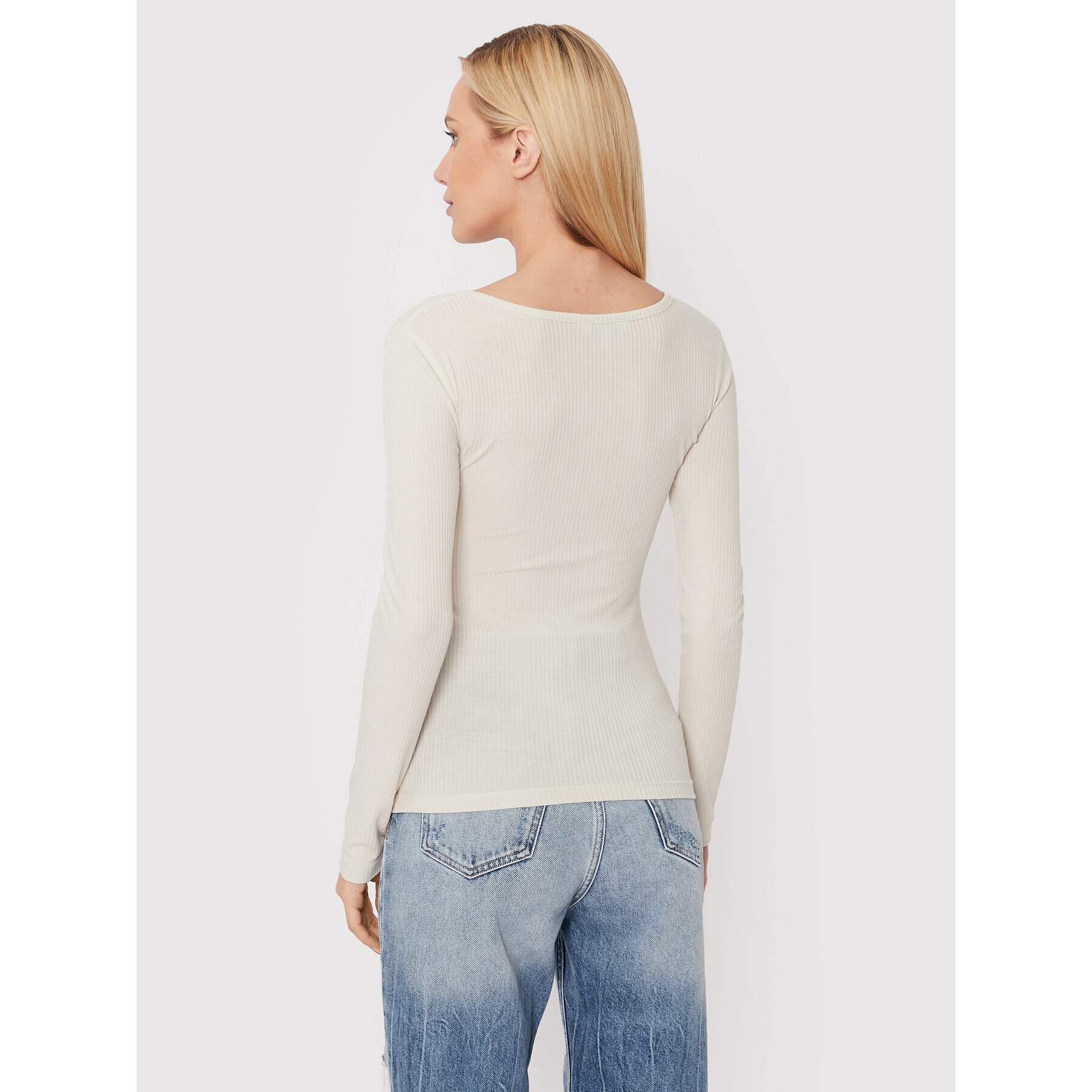 Lee Блуза Henley L40FIPDN Бял Slim Fit - Pepit.bg